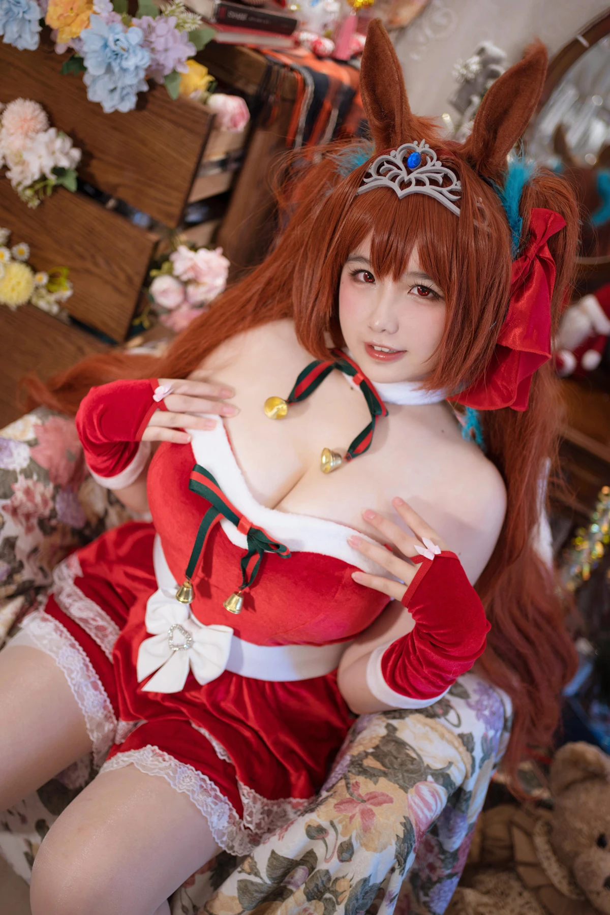 Cosplay 阿半今天很开心 – 赛马娘 大和赤骥·绯红的星落之夜 - P38