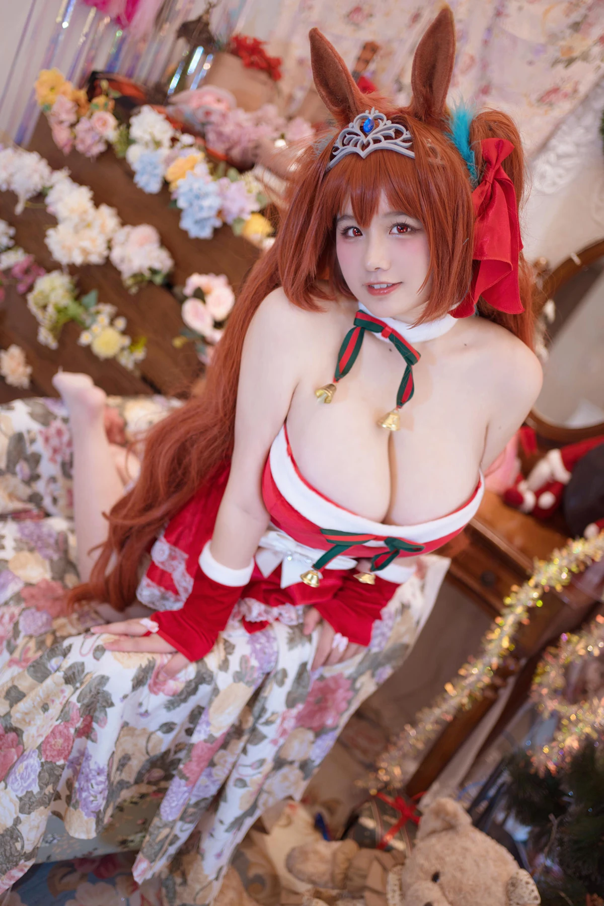 Cosplay 阿半今天很开心 – 赛马娘 大和赤骥·绯红的星落之夜 - P42