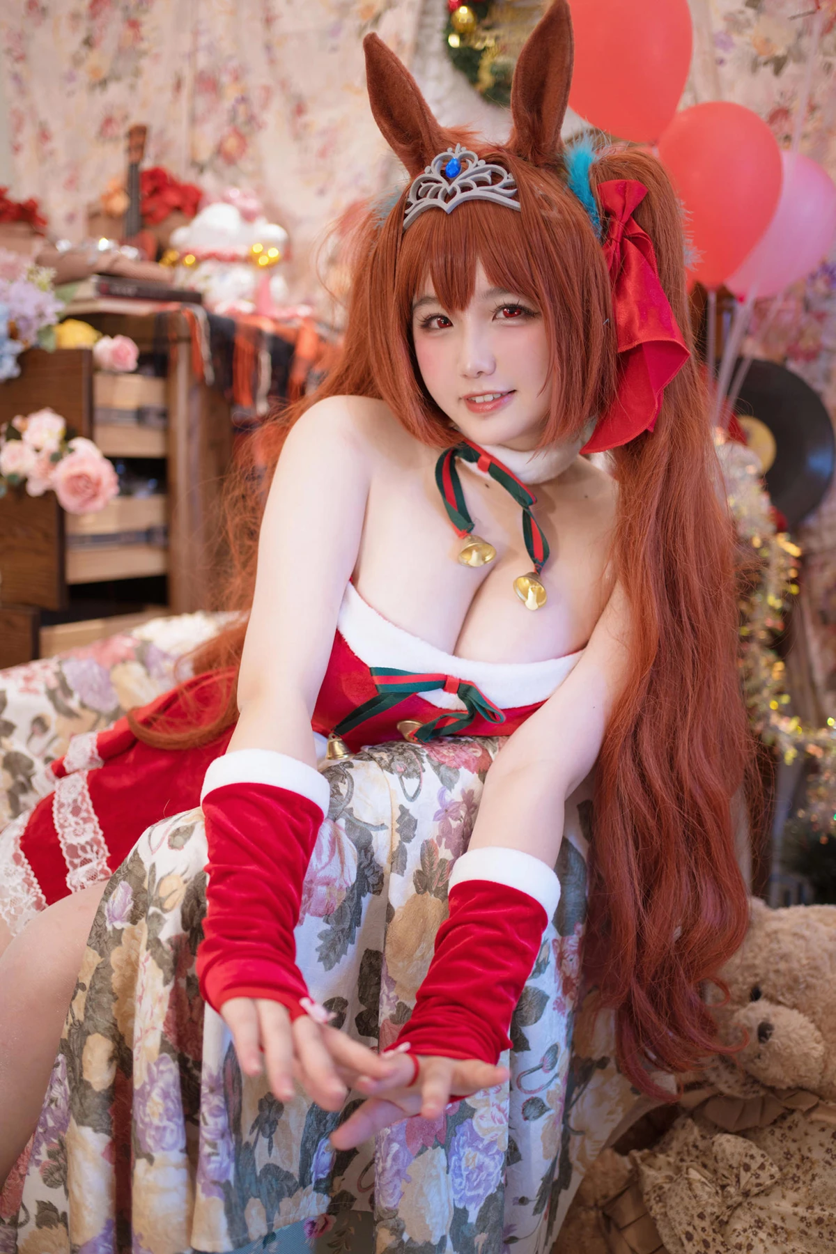 Cosplay 阿半今天很开心 – 赛马娘 大和赤骥·绯红的星落之夜 - P46