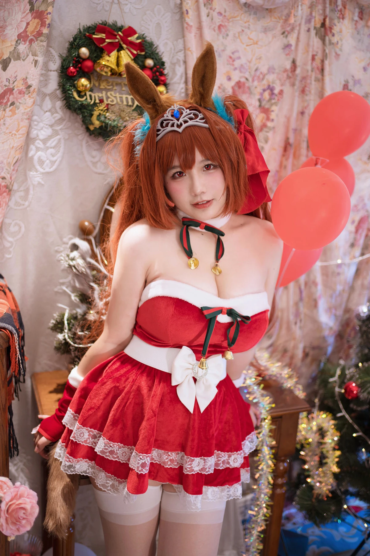 Cosplay 阿半今天很开心 – 赛马娘 大和赤骥·绯红的星落之夜 - P8