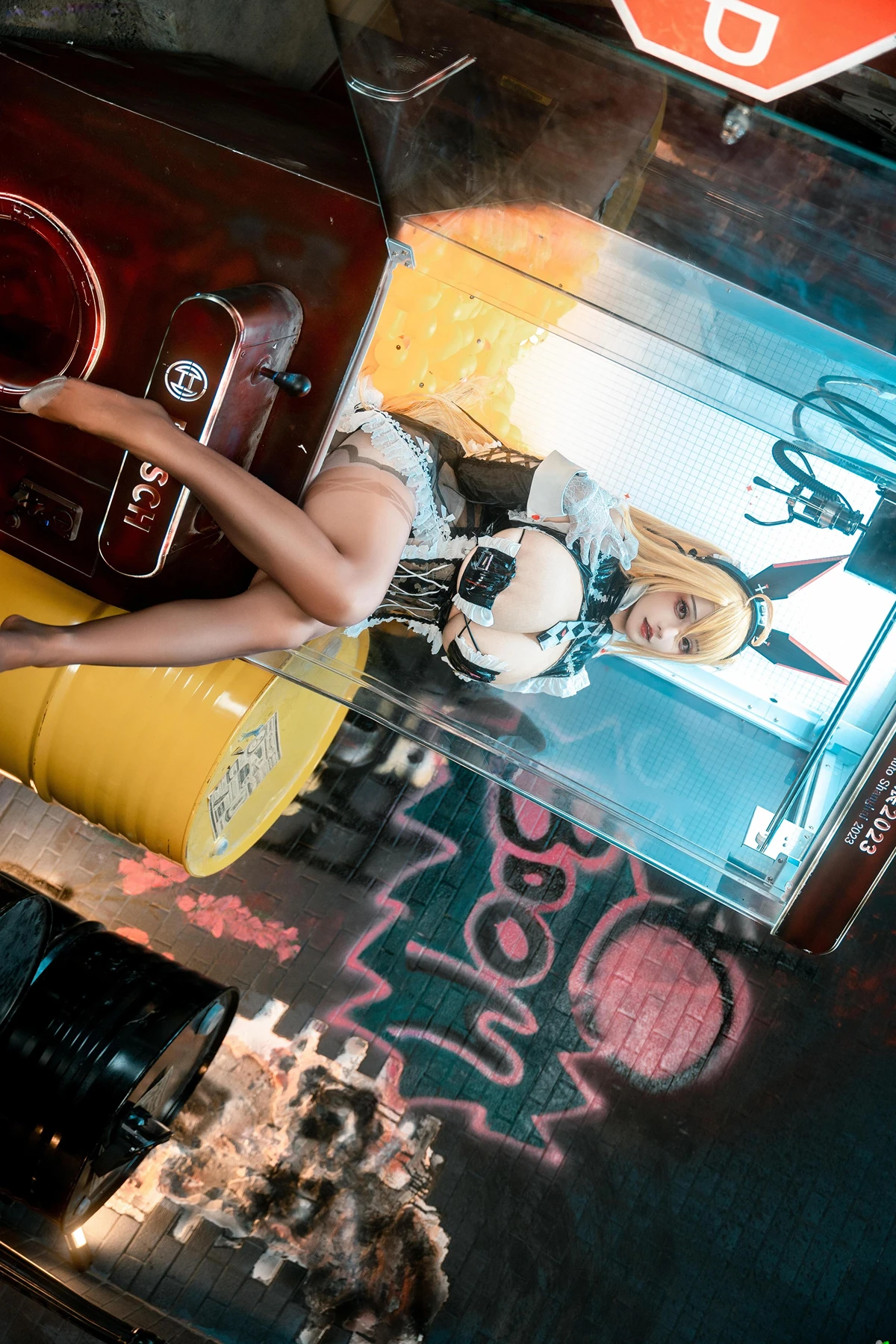 Cosplay 虎牙古阿扎 – 交错战线 咎瓦尤斯女仆 - P15
