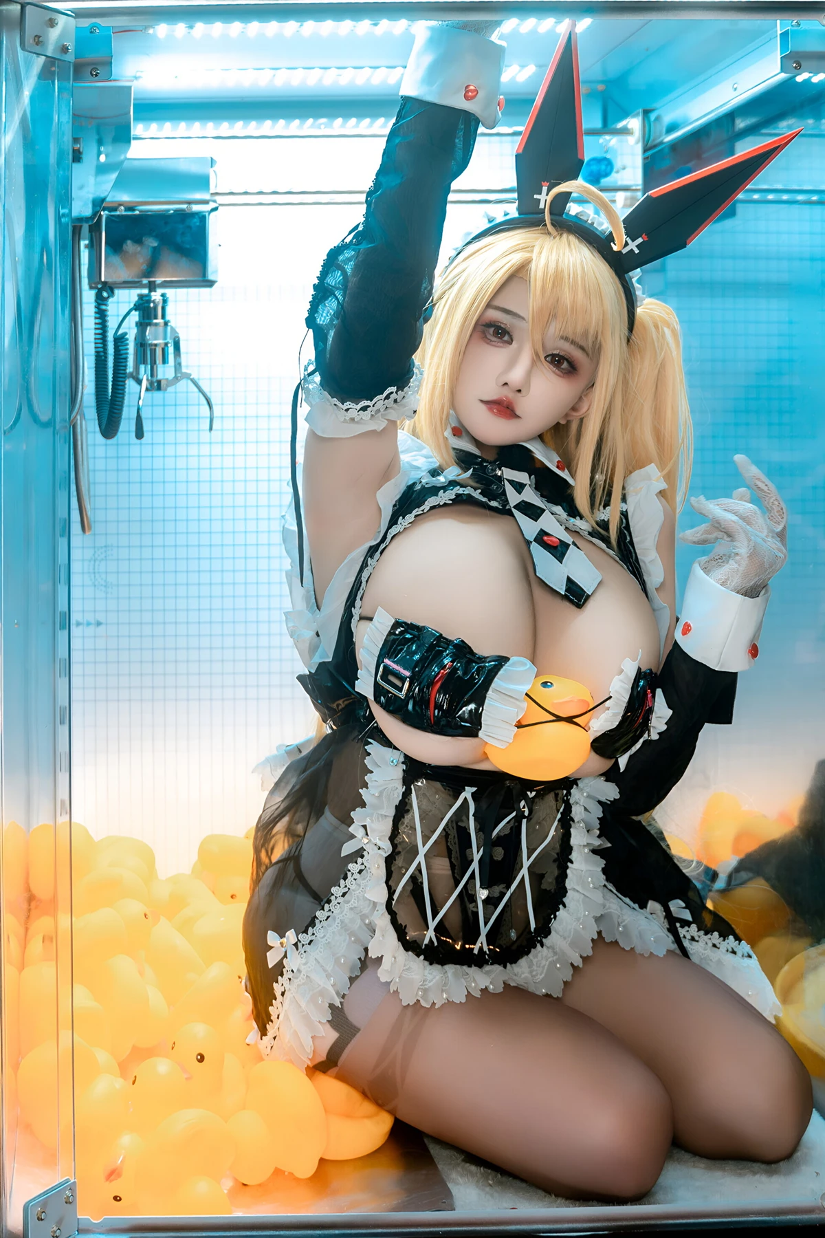 Cosplay 虎牙古阿扎 – 交错战线 咎瓦尤斯女仆 - P20