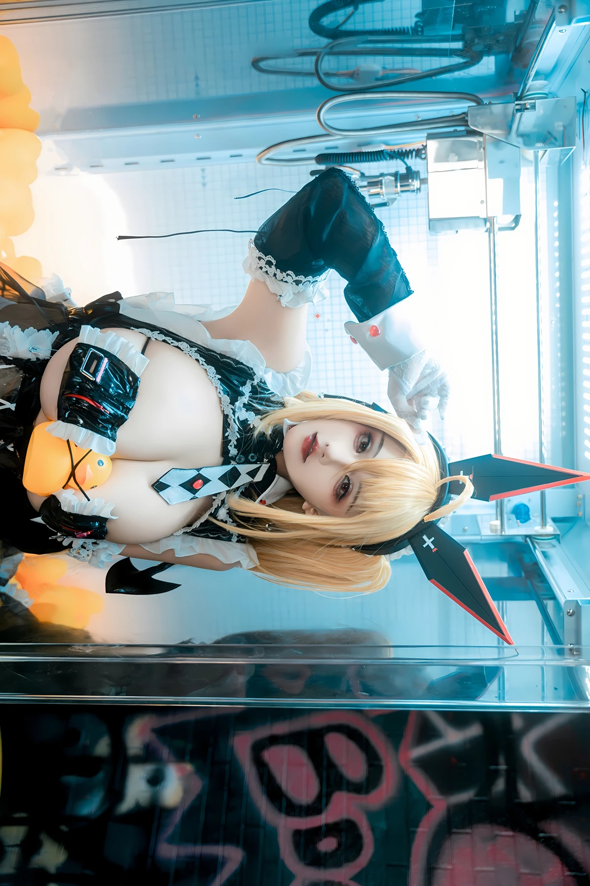 Cosplay 虎牙古阿扎 – 交错战线 咎瓦尤斯女仆 - P26