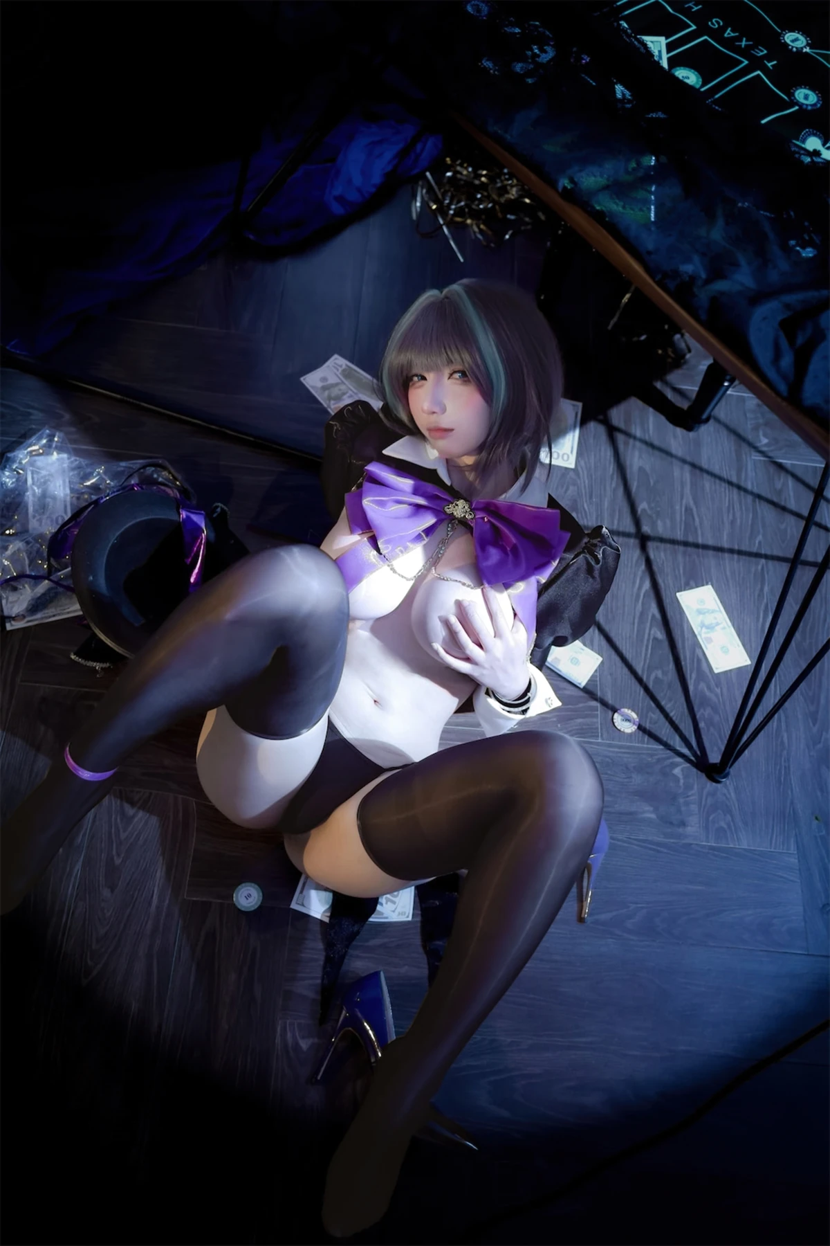 Cosplay 九曲Jean – 柴郡绚烂夜梦 - P16
