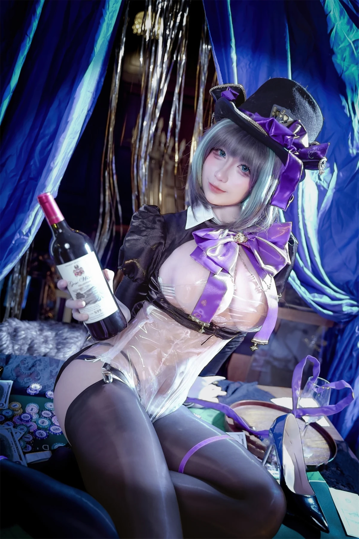 Cosplay 九曲Jean – 柴郡绚烂夜梦 - P19