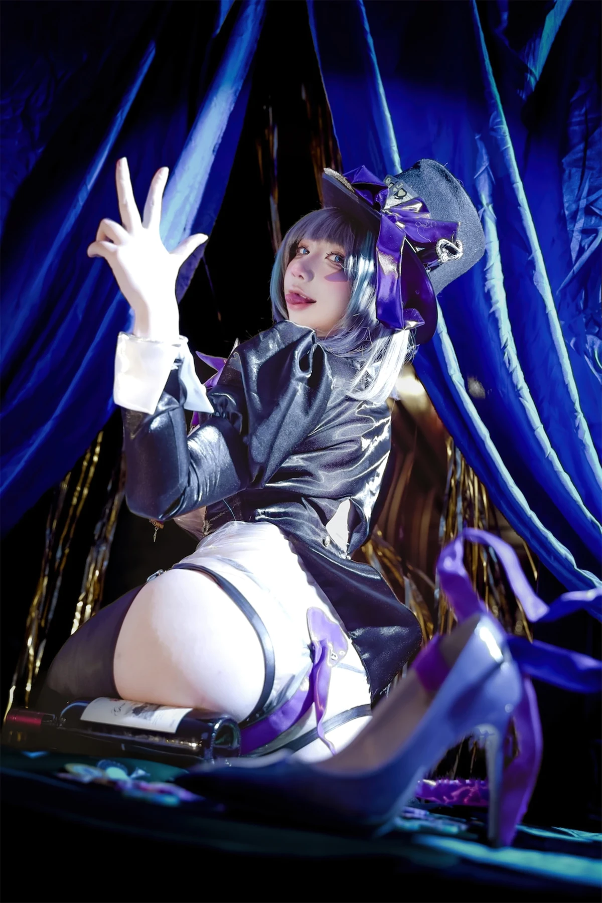 Cosplay 九曲Jean – 柴郡绚烂夜梦 - P23