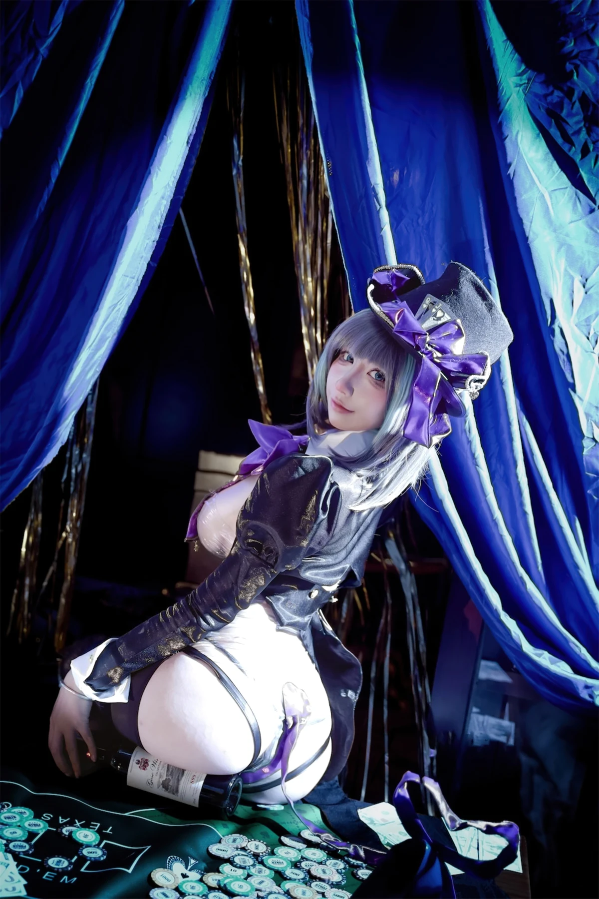 Cosplay 九曲Jean – 柴郡绚烂夜梦 - P24