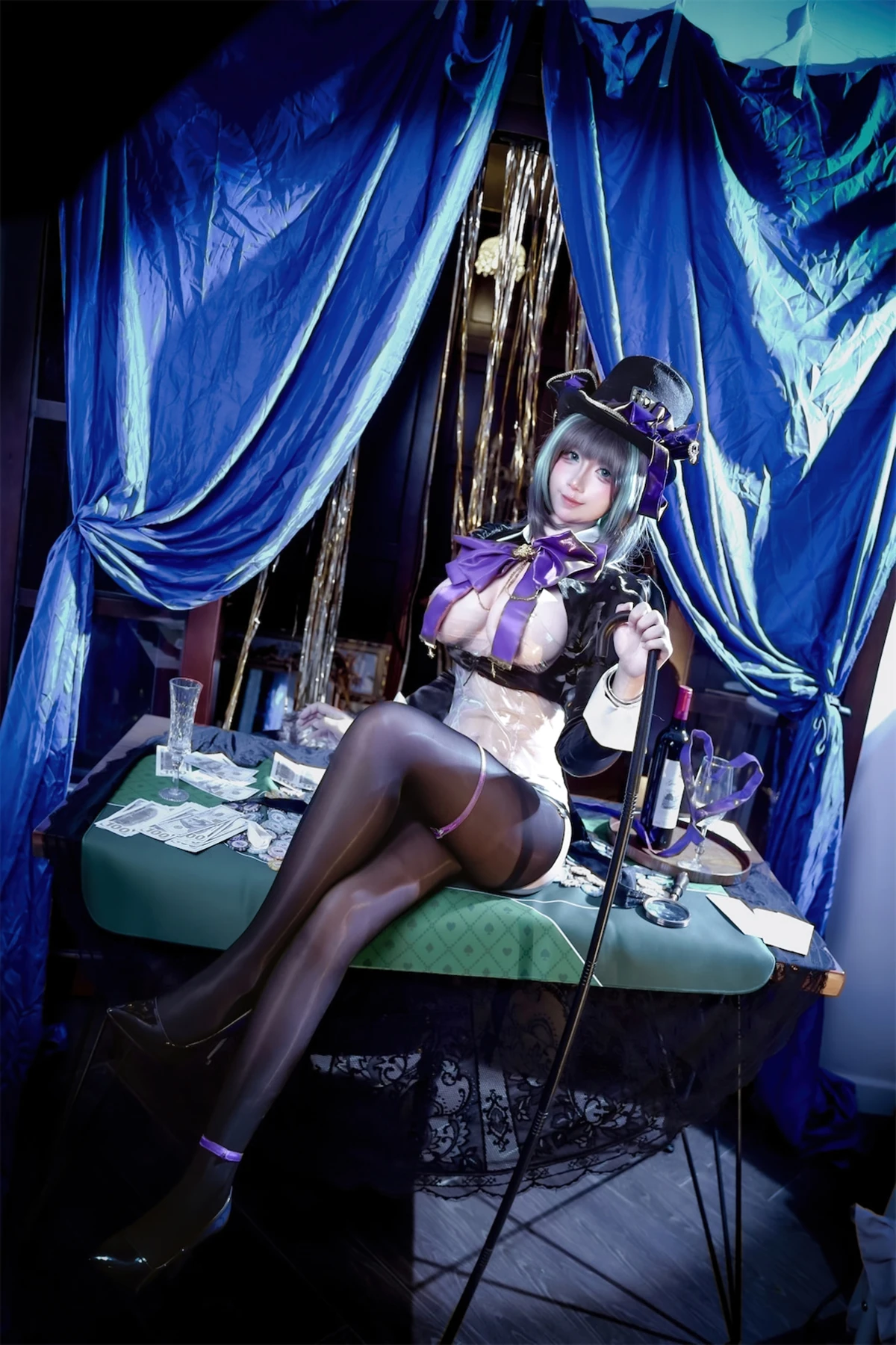 Cosplay 九曲Jean – 柴郡绚烂夜梦 - P36