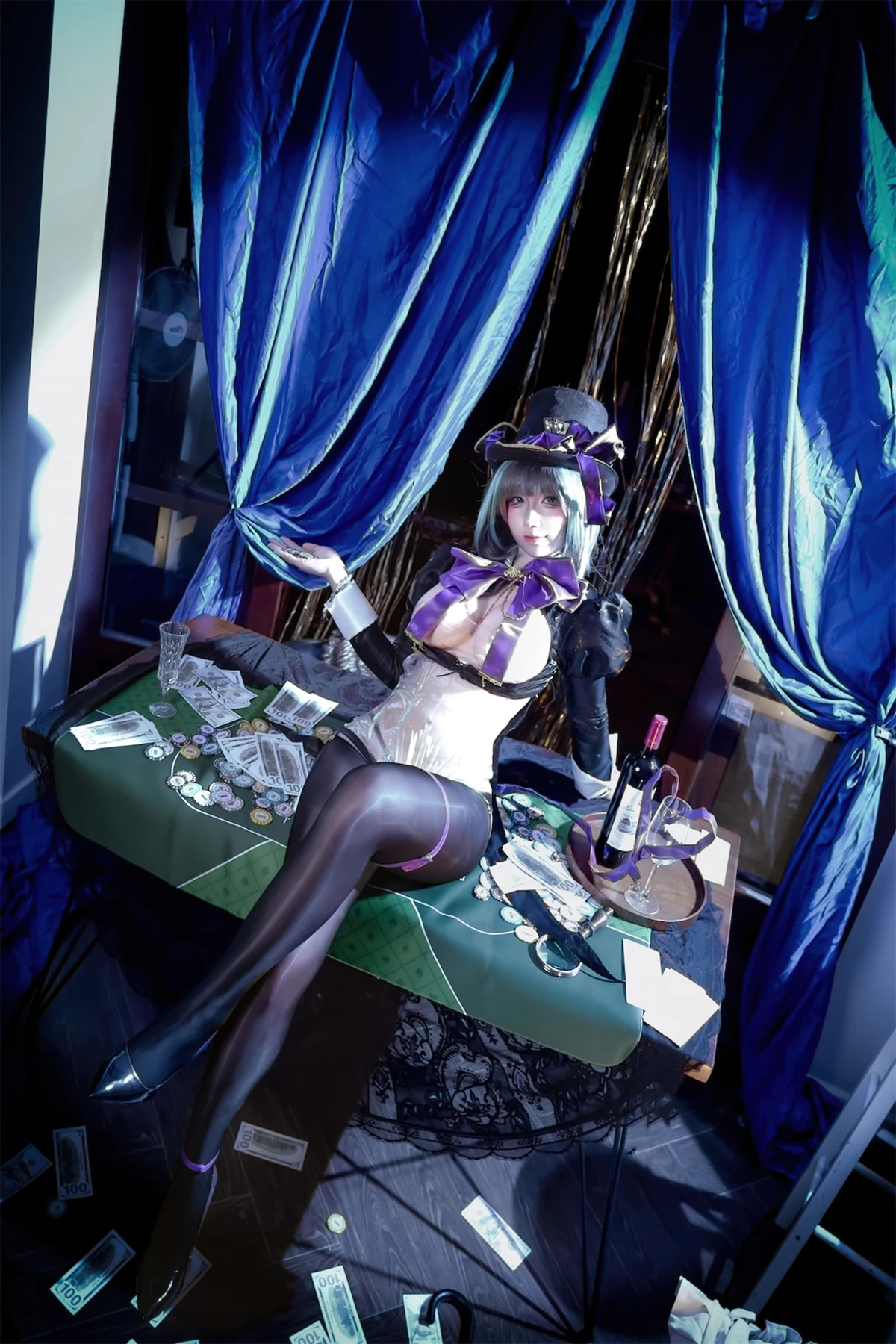 Cosplay 九曲Jean – 柴郡绚烂夜梦 - P38
