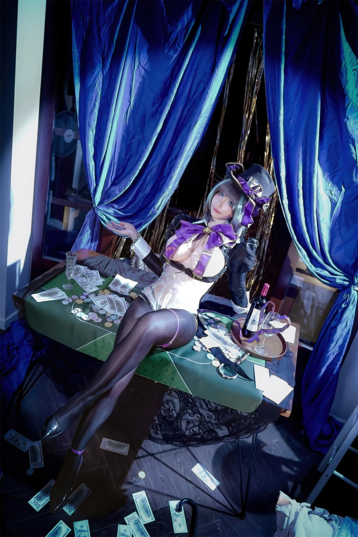 Cosplay 九曲Jean – 柴郡绚烂夜梦 - P39