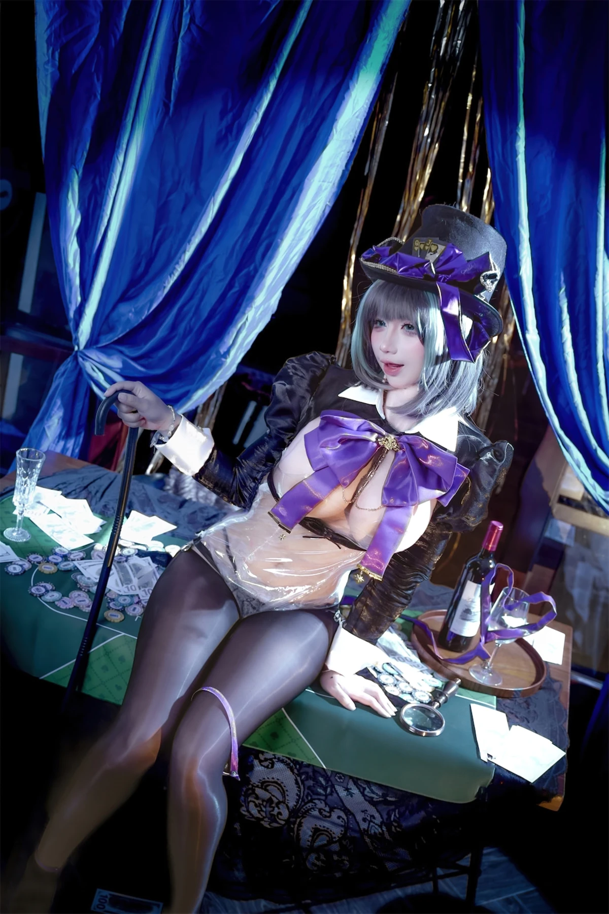 Cosplay 九曲Jean – 柴郡绚烂夜梦 - P40
