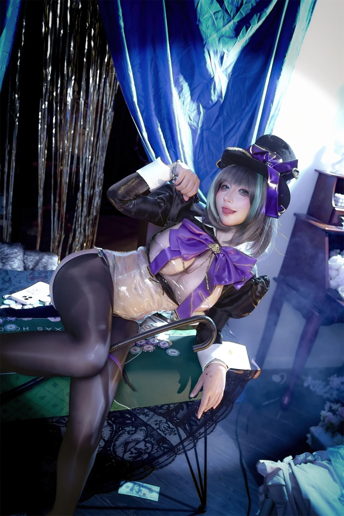 Cosplay 九曲Jean – 柴郡绚烂夜梦 - P4