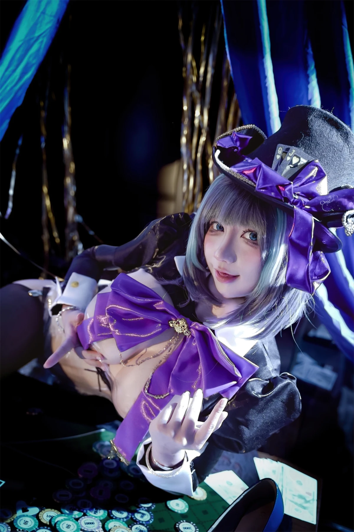 Cosplay 九曲Jean – 柴郡绚烂夜梦 - P8