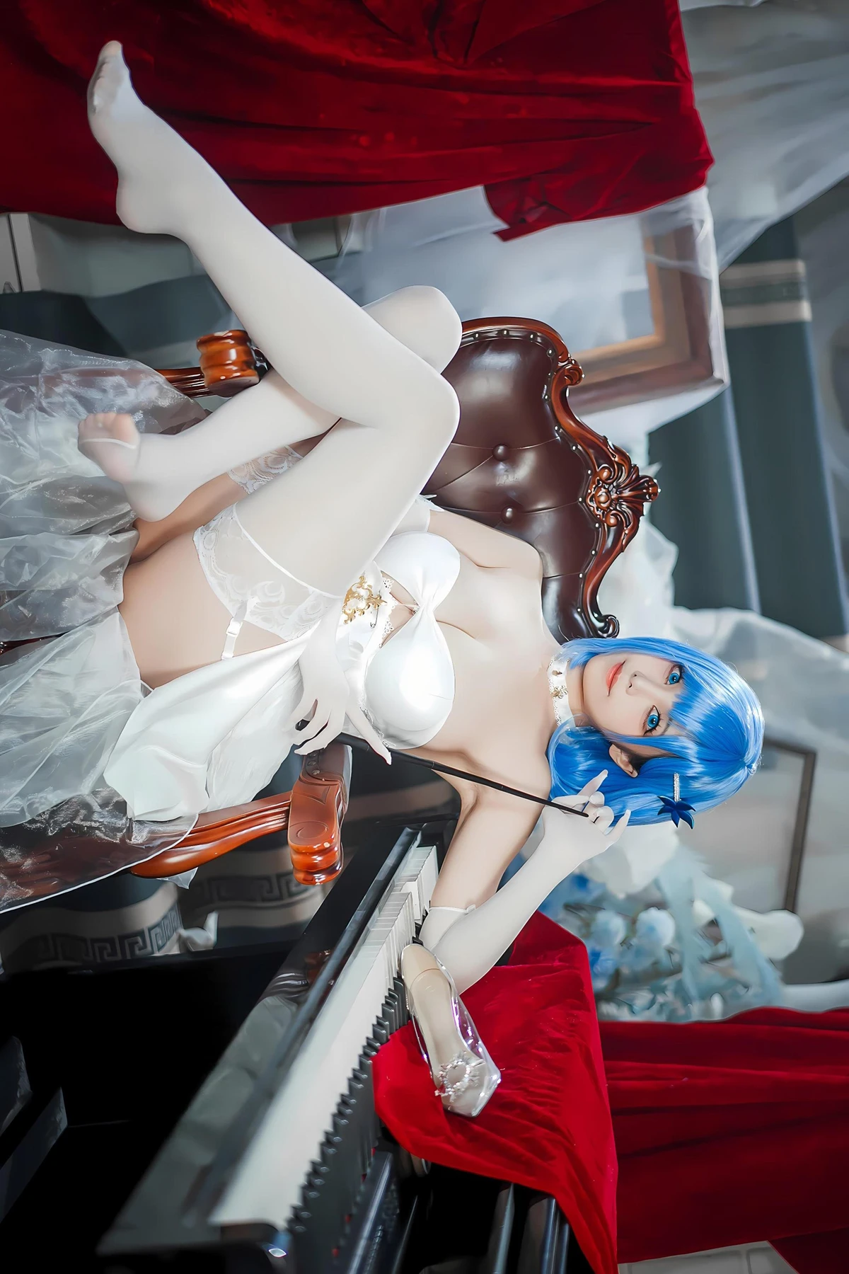Cosplay 蜜汁猫裘Mizhimaoqiu – 碧蓝航线 恰巴耶夫白骑兵 Set.01 - P10