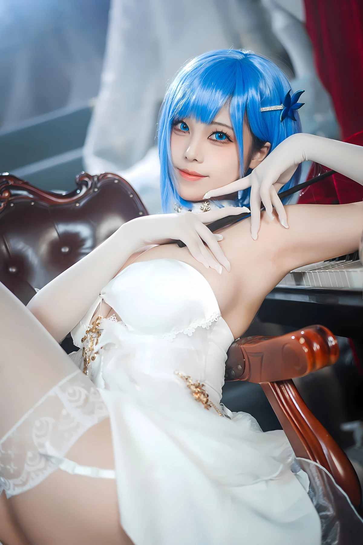 Cosplay 蜜汁猫裘Mizhimaoqiu – 碧蓝航线 恰巴耶夫白骑兵 Set.01 - P12