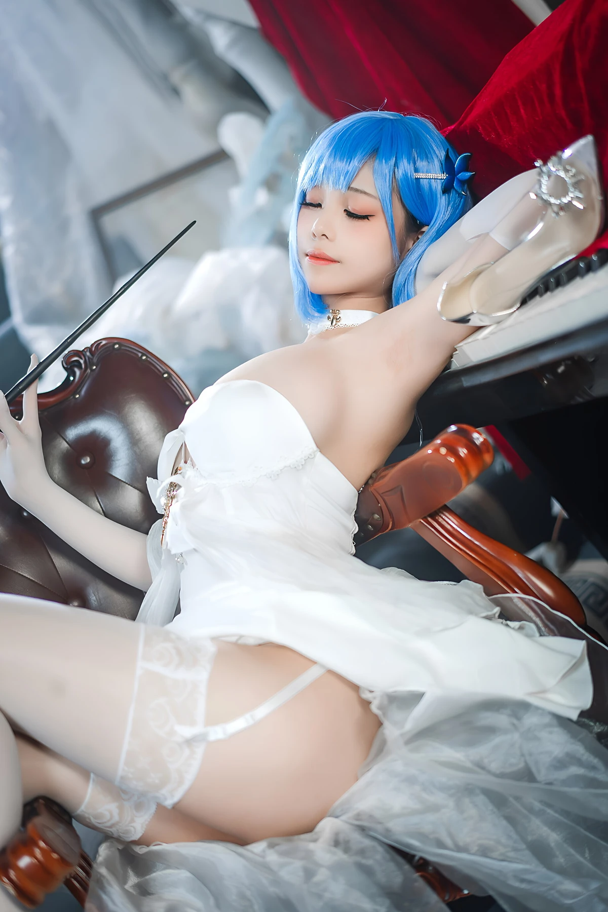 Cosplay 蜜汁猫裘Mizhimaoqiu – 碧蓝航线 恰巴耶夫白骑兵 Set.01 - P13
