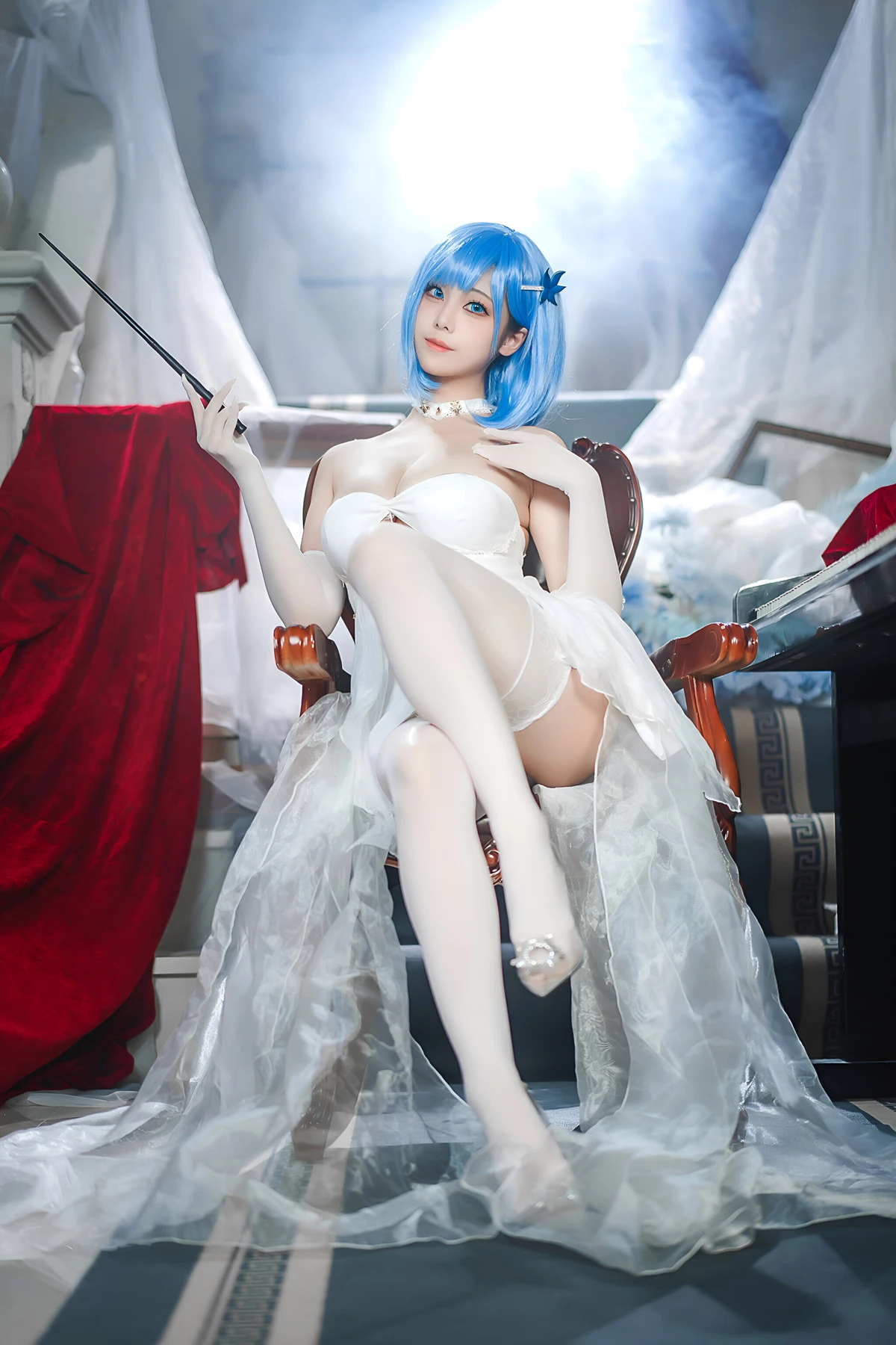 Cosplay 蜜汁猫裘Mizhimaoqiu – 碧蓝航线 恰巴耶夫白骑兵 Set.01 - P17
