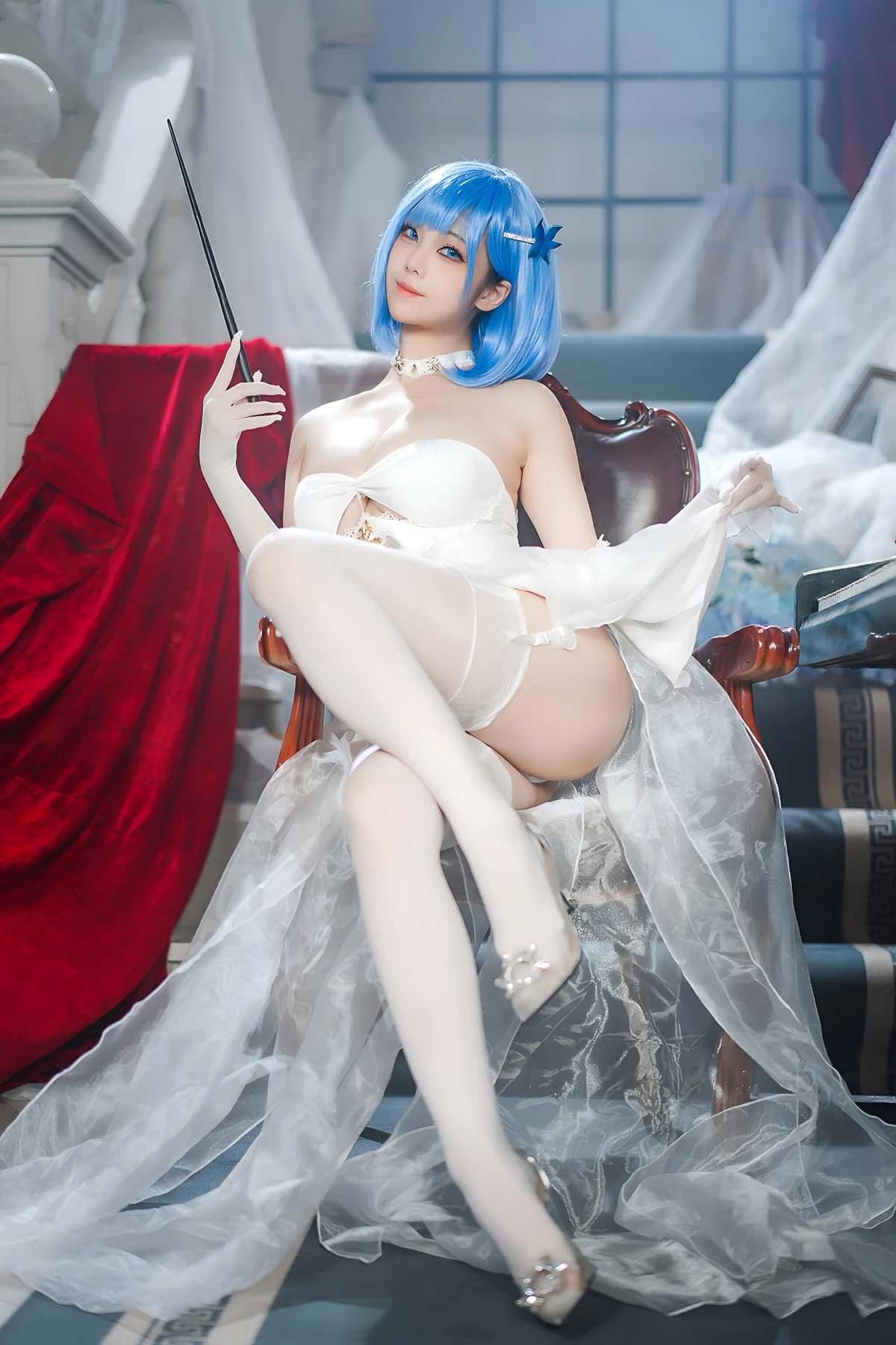 Cosplay 蜜汁猫裘Mizhimaoqiu – 碧蓝航线 恰巴耶夫白骑兵 Set.01 - P1