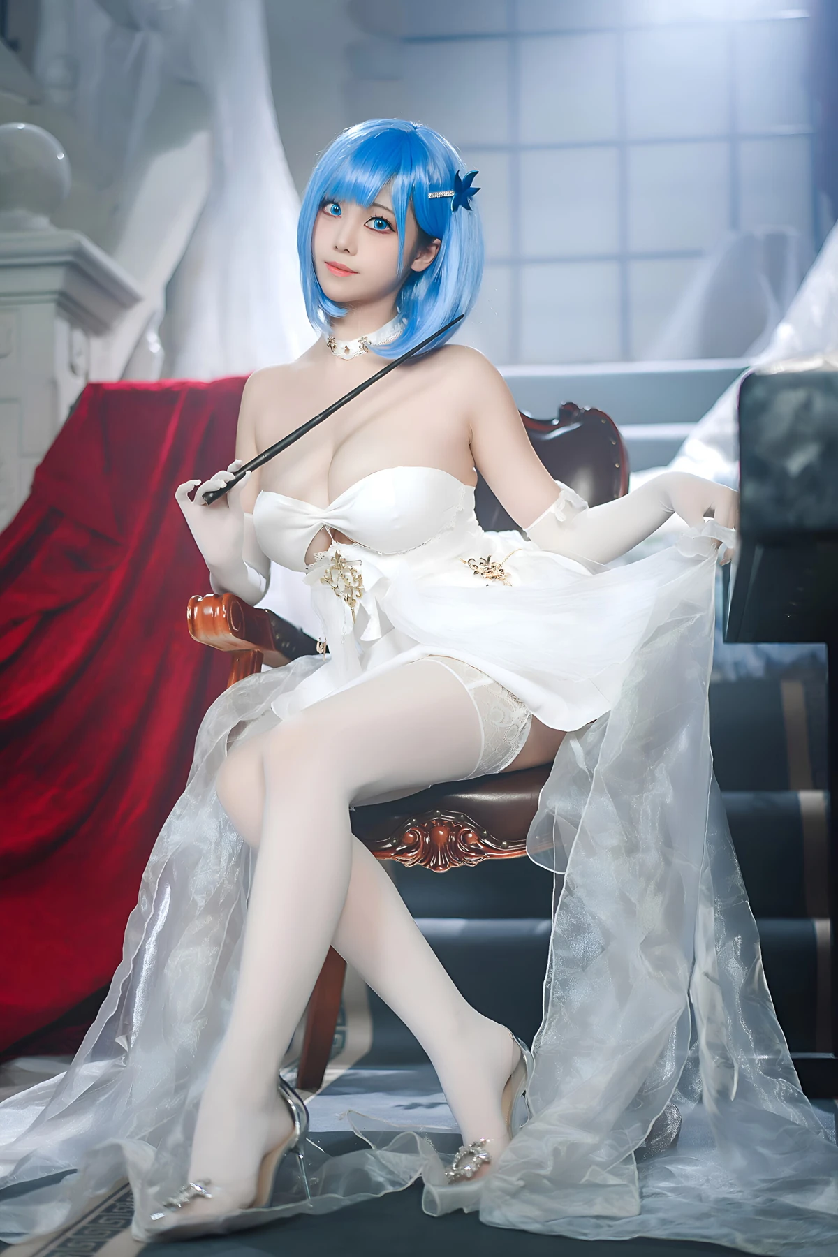 Cosplay 蜜汁猫裘Mizhimaoqiu – 碧蓝航线 恰巴耶夫白骑兵 Set.01 - P19