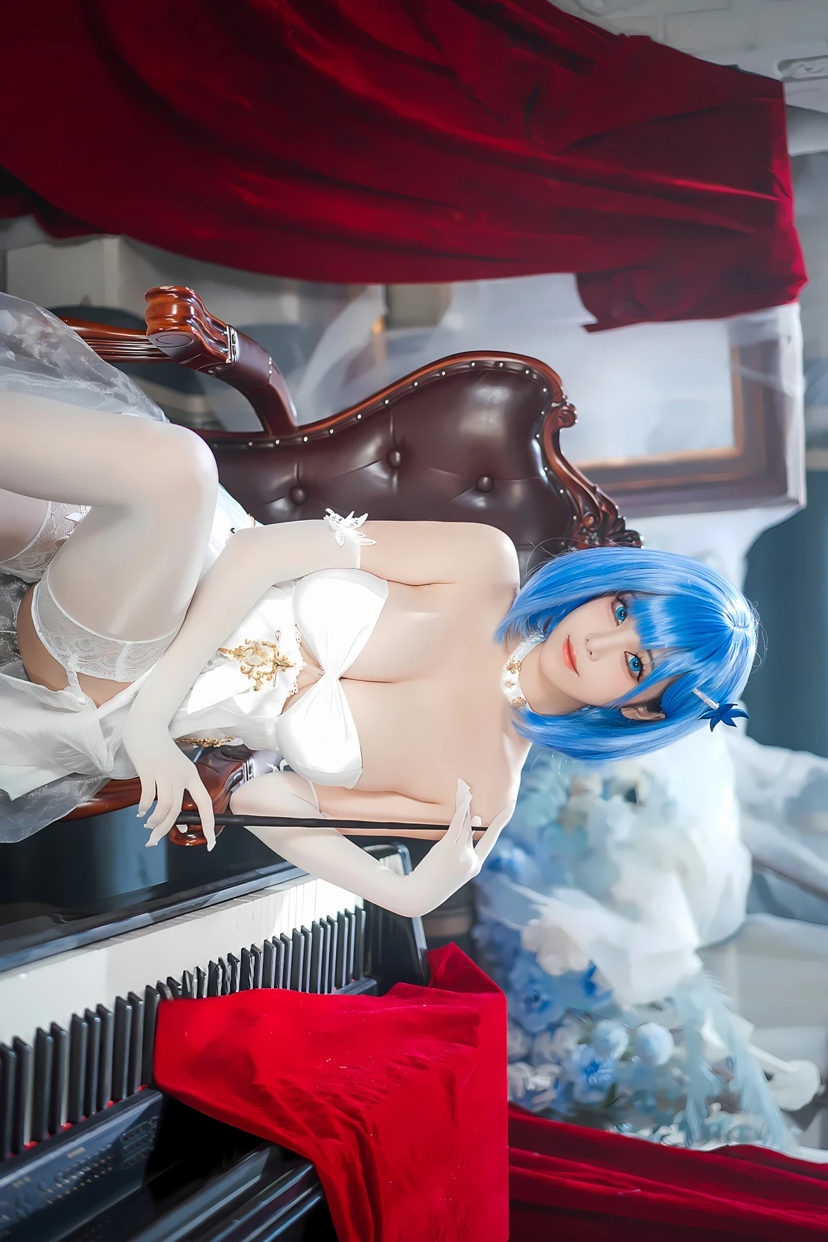 Cosplay 蜜汁猫裘Mizhimaoqiu – 碧蓝航线 恰巴耶夫白骑兵 Set.01 - P2