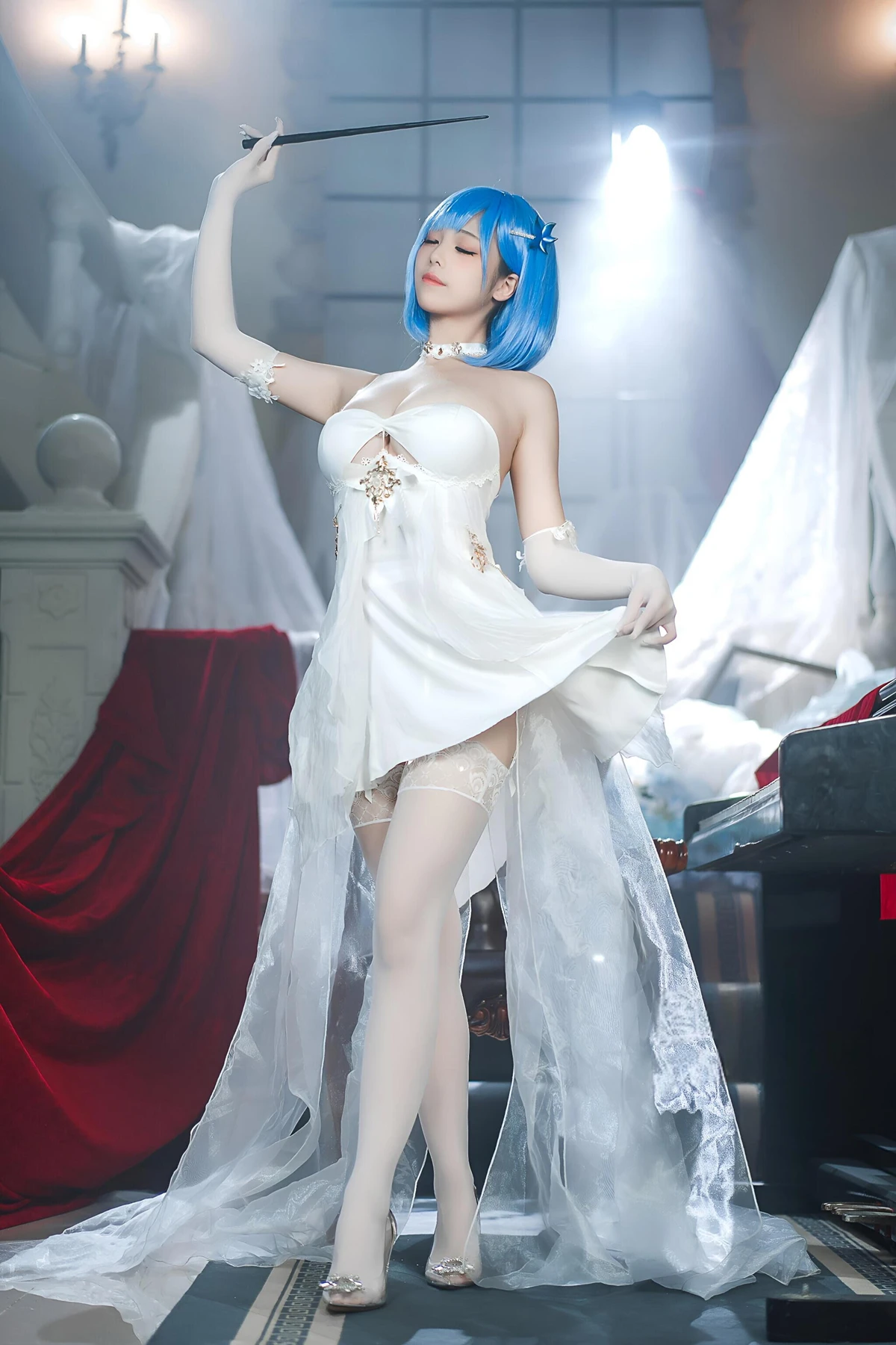 Cosplay 蜜汁猫裘Mizhimaoqiu – 碧蓝航线 恰巴耶夫白骑兵 Set.01 - P29