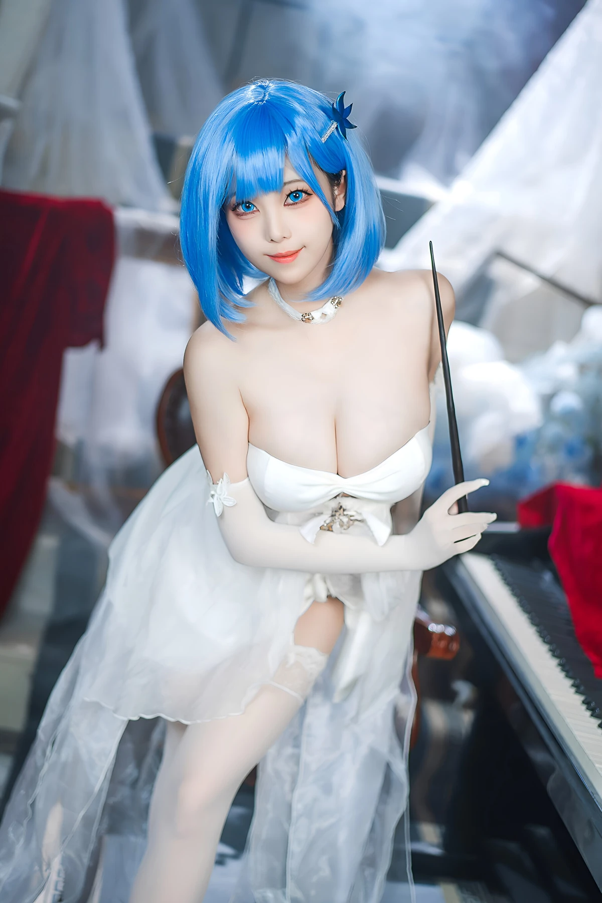 Cosplay 蜜汁猫裘Mizhimaoqiu – 碧蓝航线 恰巴耶夫白骑兵 Set.01 - P30