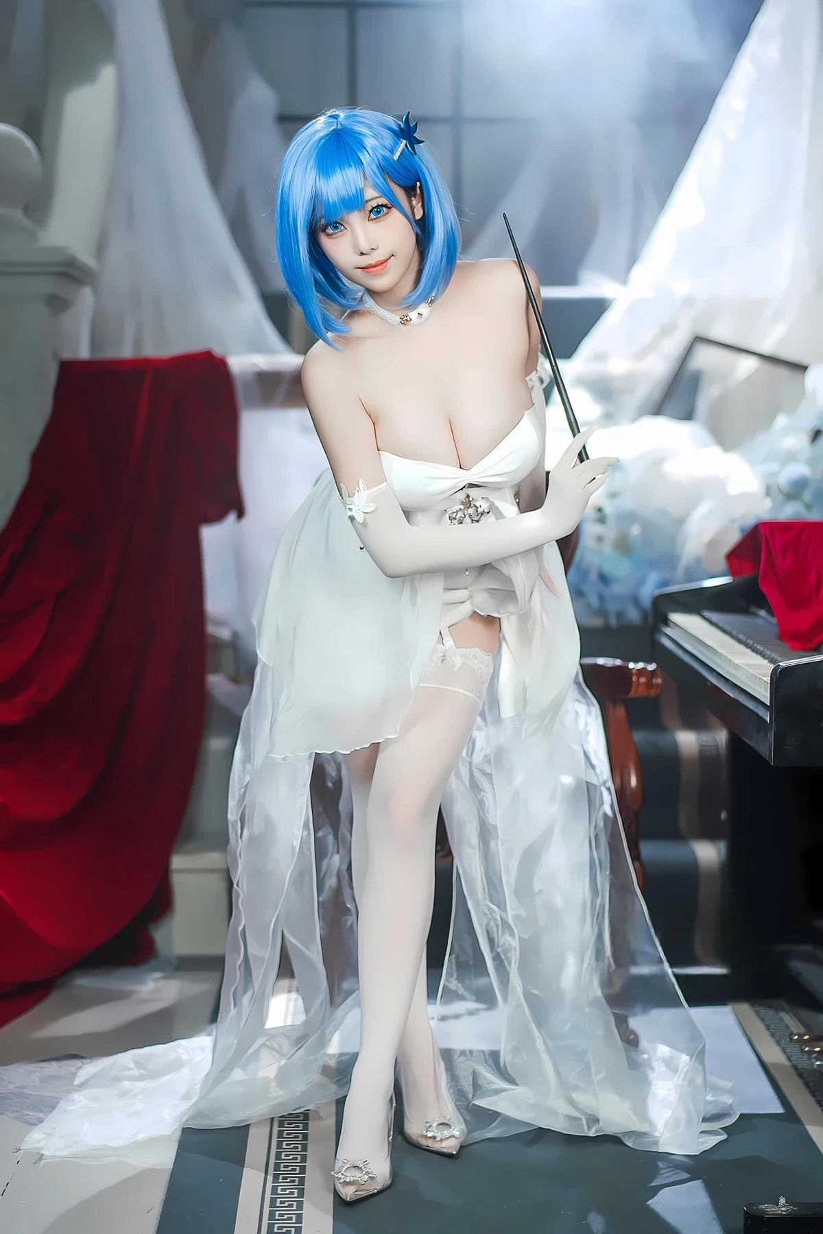 Cosplay 蜜汁猫裘Mizhimaoqiu – 碧蓝航线 恰巴耶夫白骑兵 Set.01 - P31