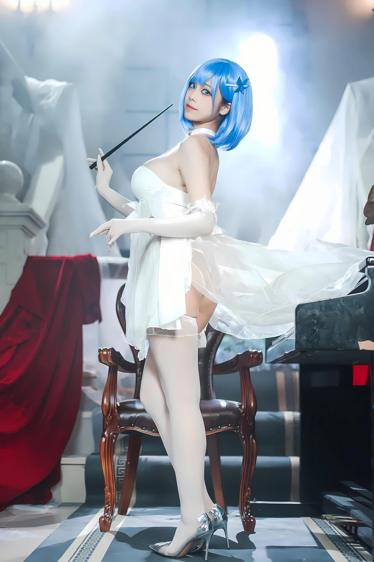 Cosplay 蜜汁猫裘Mizhimaoqiu – 碧蓝航线 恰巴耶夫白骑兵 Set.01 - P33
