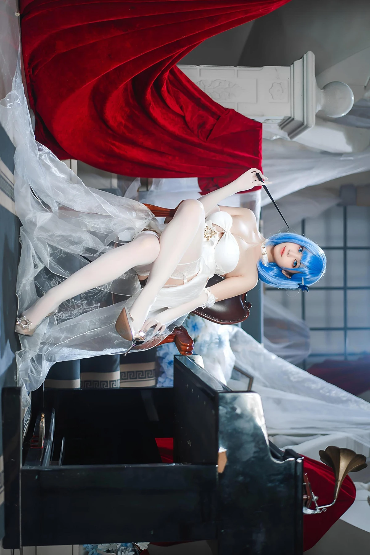Cosplay 蜜汁猫裘Mizhimaoqiu – 碧蓝航线 恰巴耶夫白骑兵 Set.01 - P3