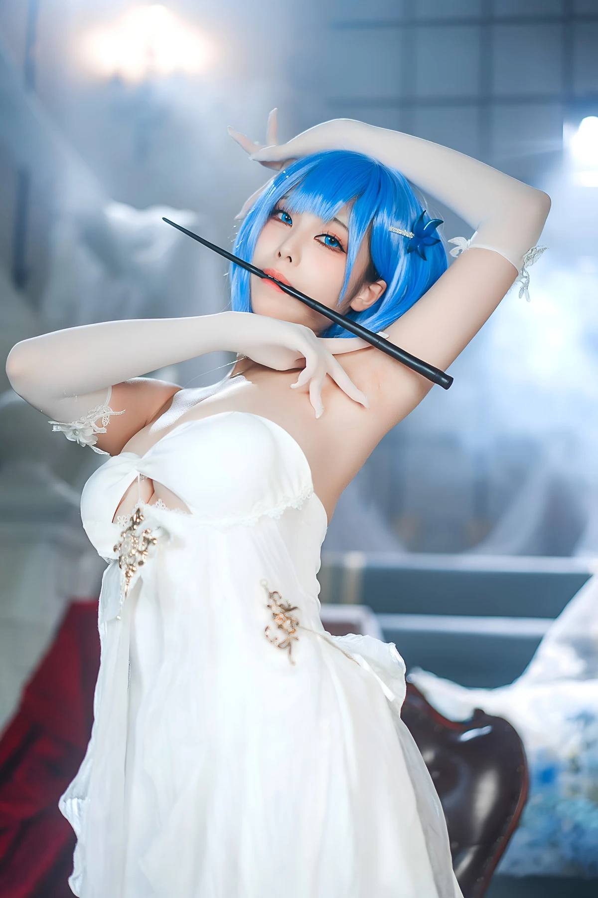 Cosplay 蜜汁猫裘Mizhimaoqiu – 碧蓝航线 恰巴耶夫白骑兵 Set.01 - P39