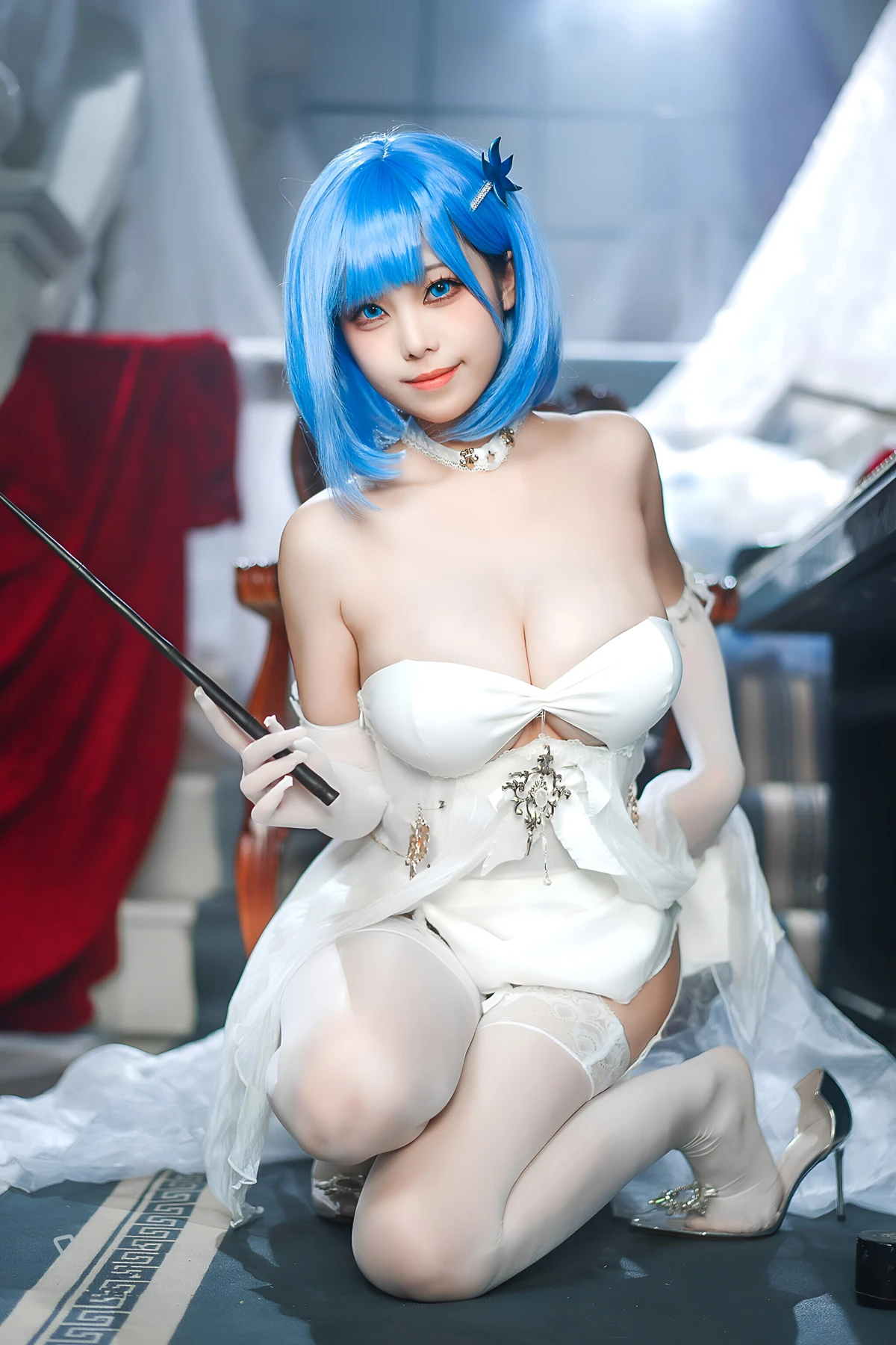 Cosplay 蜜汁猫裘Mizhimaoqiu – 碧蓝航线 恰巴耶夫白骑兵 Set.01 - P44