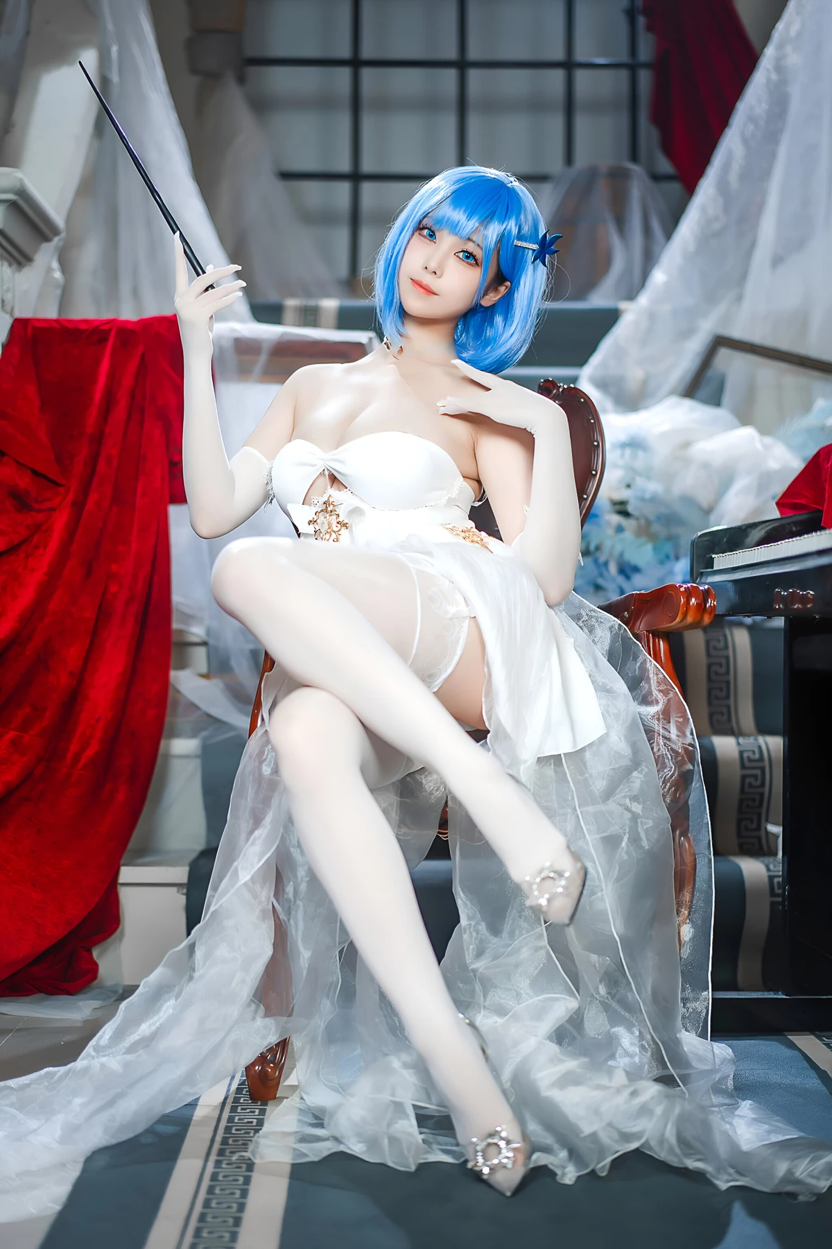 Cosplay 蜜汁猫裘Mizhimaoqiu – 碧蓝航线 恰巴耶夫白骑兵 Set.01 - P5