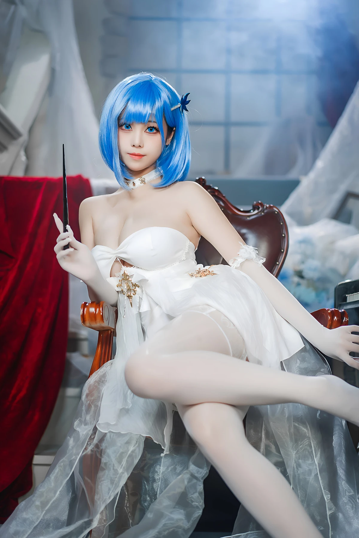 Cosplay 蜜汁猫裘Mizhimaoqiu – 碧蓝航线 恰巴耶夫白骑兵 Set.01 - P7