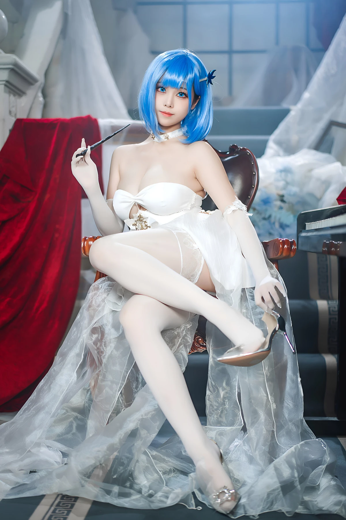 Cosplay 蜜汁猫裘Mizhimaoqiu – 碧蓝航线 恰巴耶夫白骑兵 Set.01 - P8