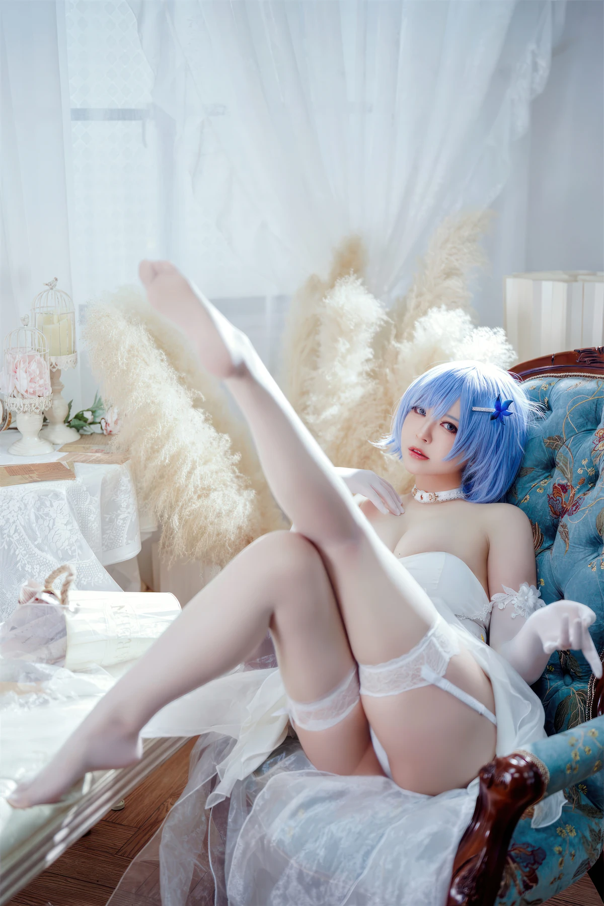 Cosplay 半半子Banbanko – 碧蓝航线 恰巴耶夫 白骑兵的旋律 礼服 - P10