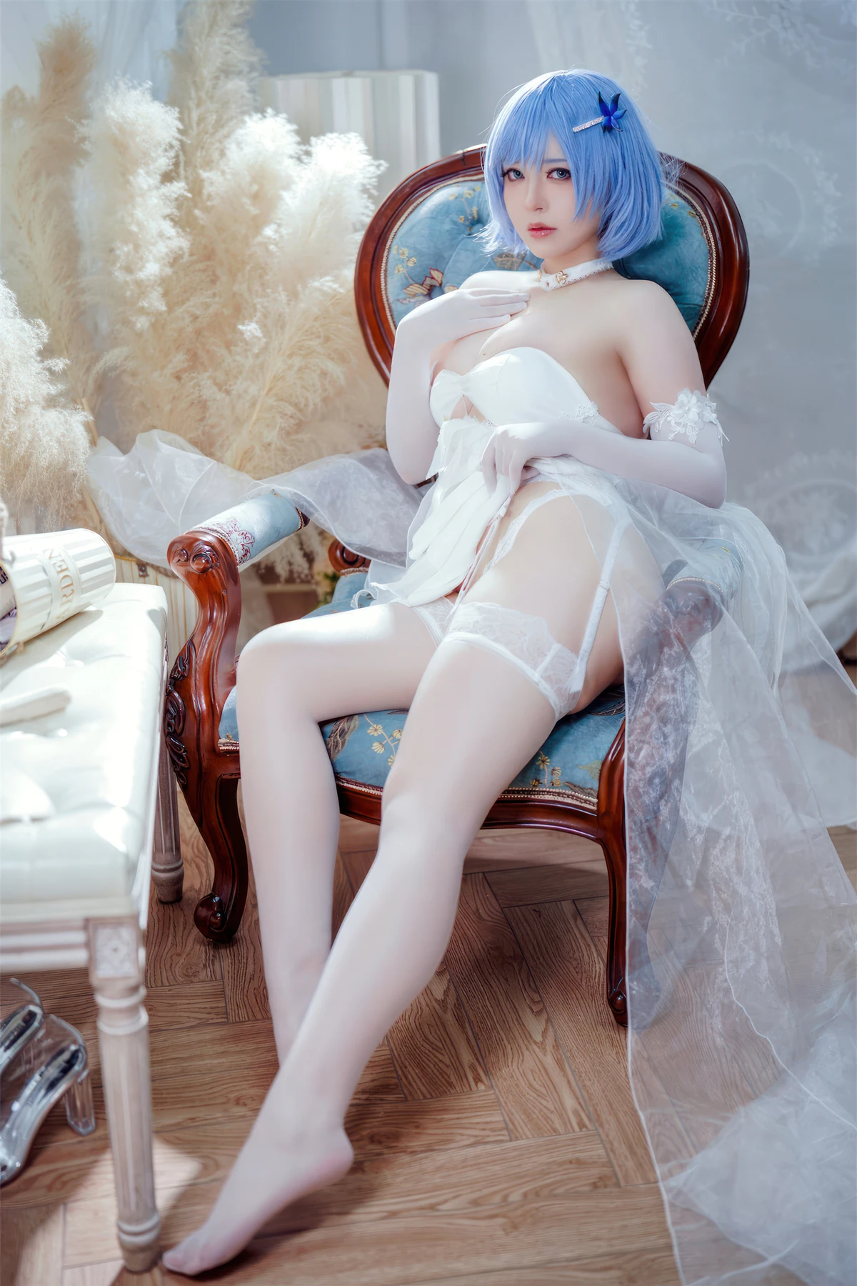 Cosplay 半半子Banbanko – 碧蓝航线 恰巴耶夫 白骑兵的旋律 礼服 - P12
