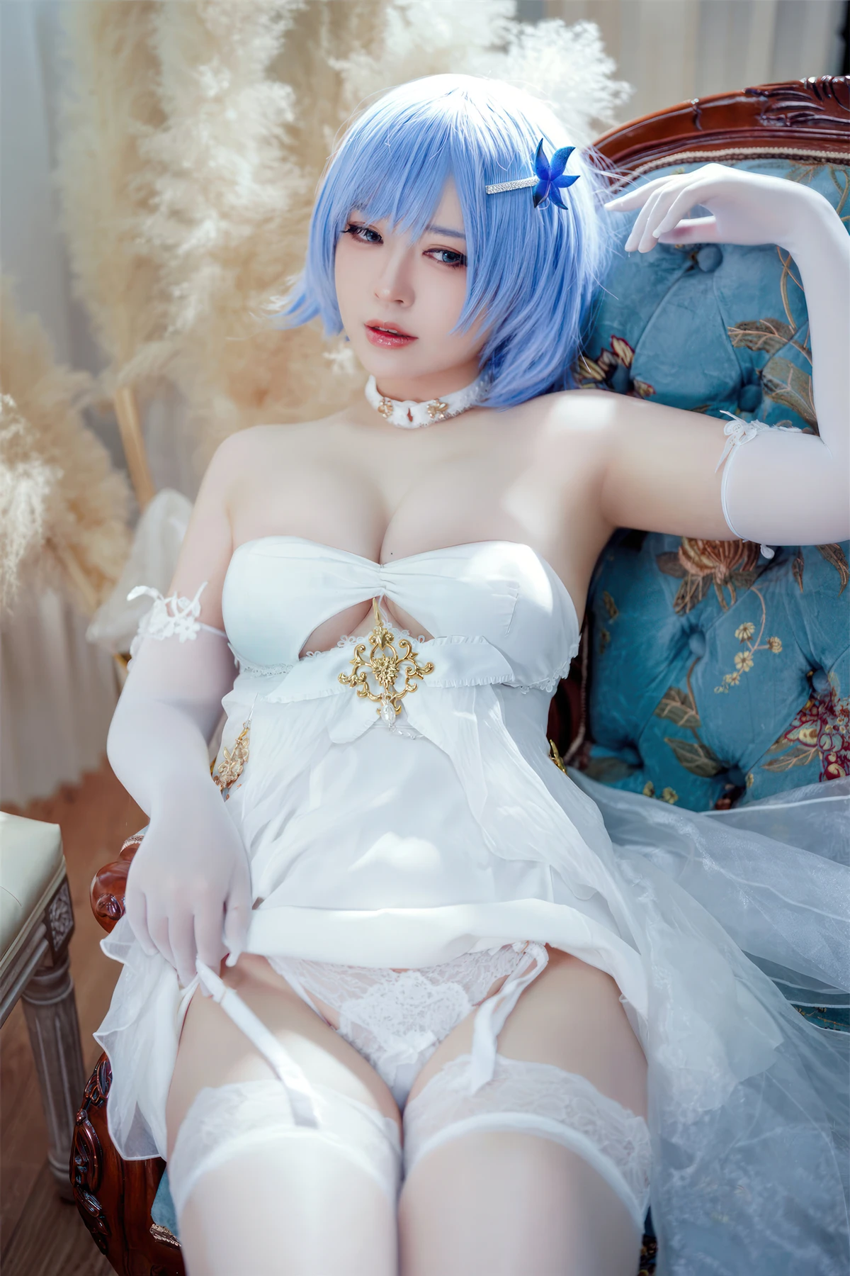 Cosplay 半半子Banbanko – 碧蓝航线 恰巴耶夫 白骑兵的旋律 礼服 - P18