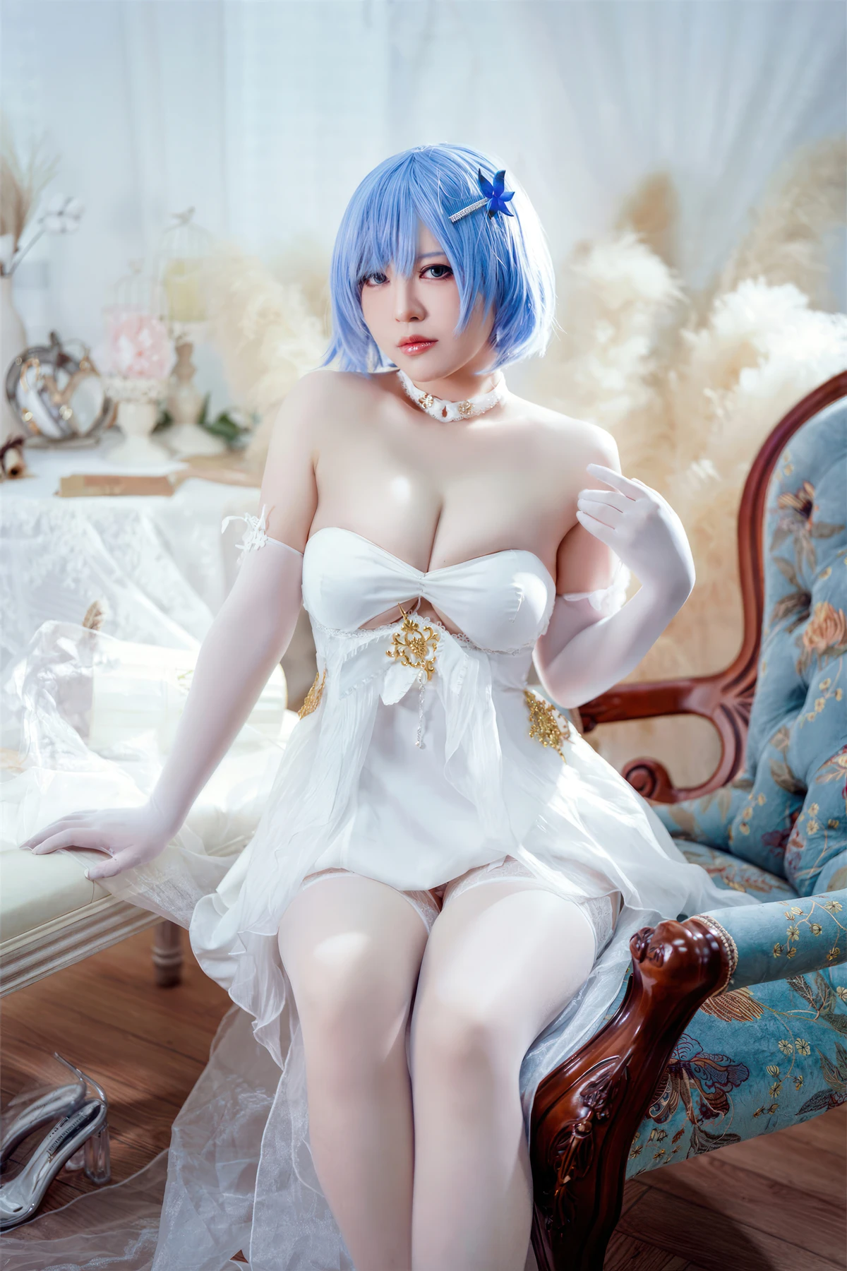 Cosplay 半半子Banbanko – 碧蓝航线 恰巴耶夫 白骑兵的旋律 礼服 - P1