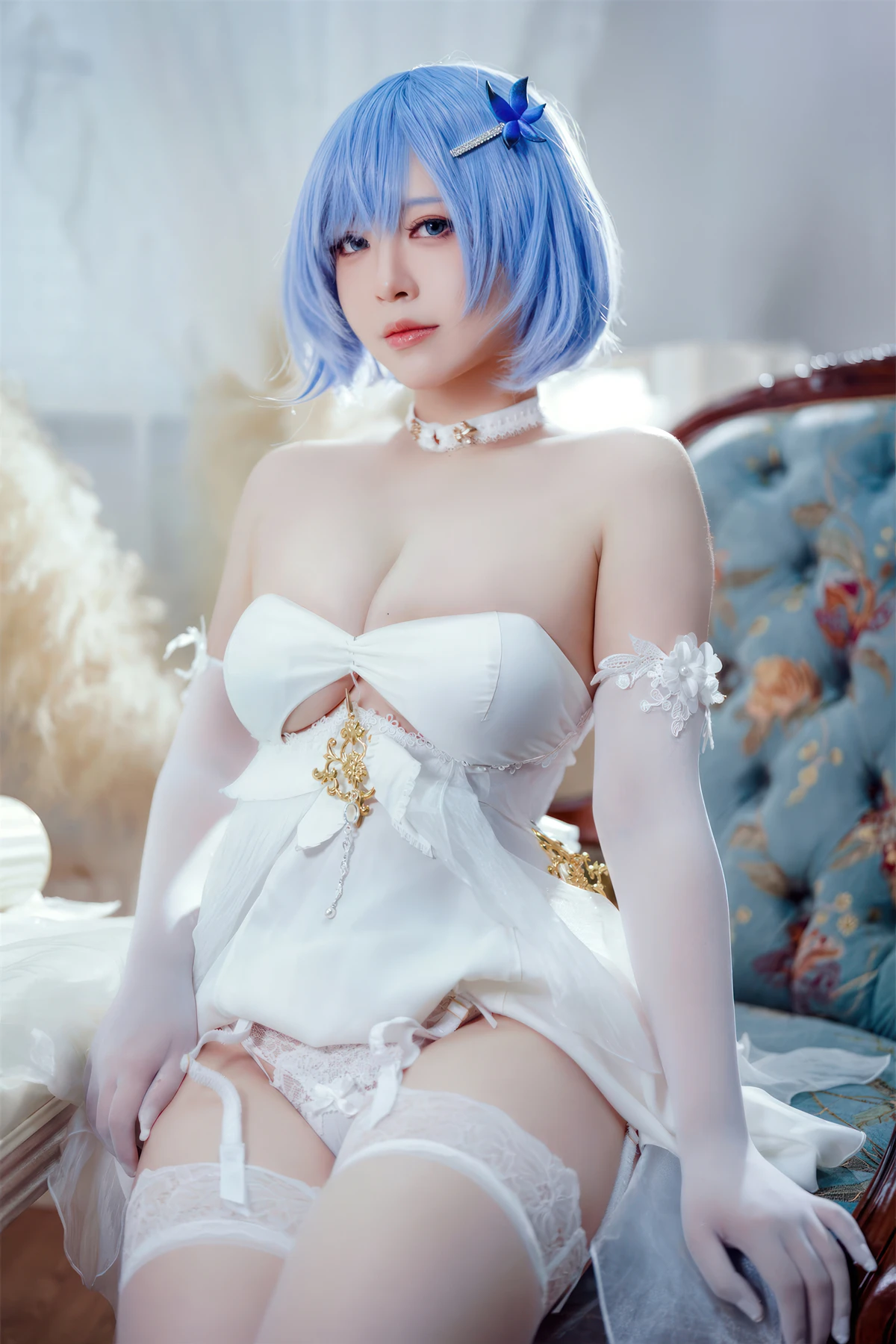 Cosplay 半半子Banbanko – 碧蓝航线 恰巴耶夫 白骑兵的旋律 礼服 - P23