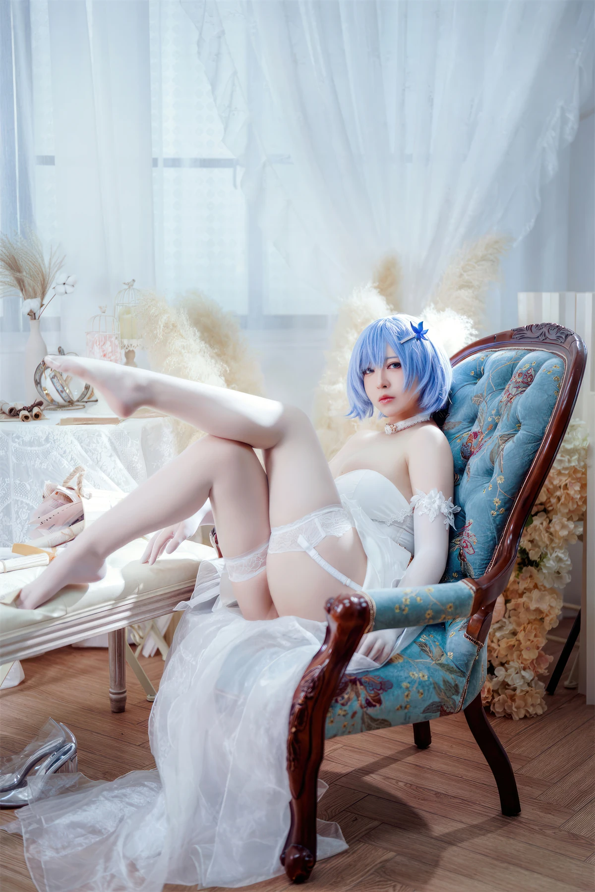Cosplay 半半子Banbanko – 碧蓝航线 恰巴耶夫 白骑兵的旋律 礼服 - P25