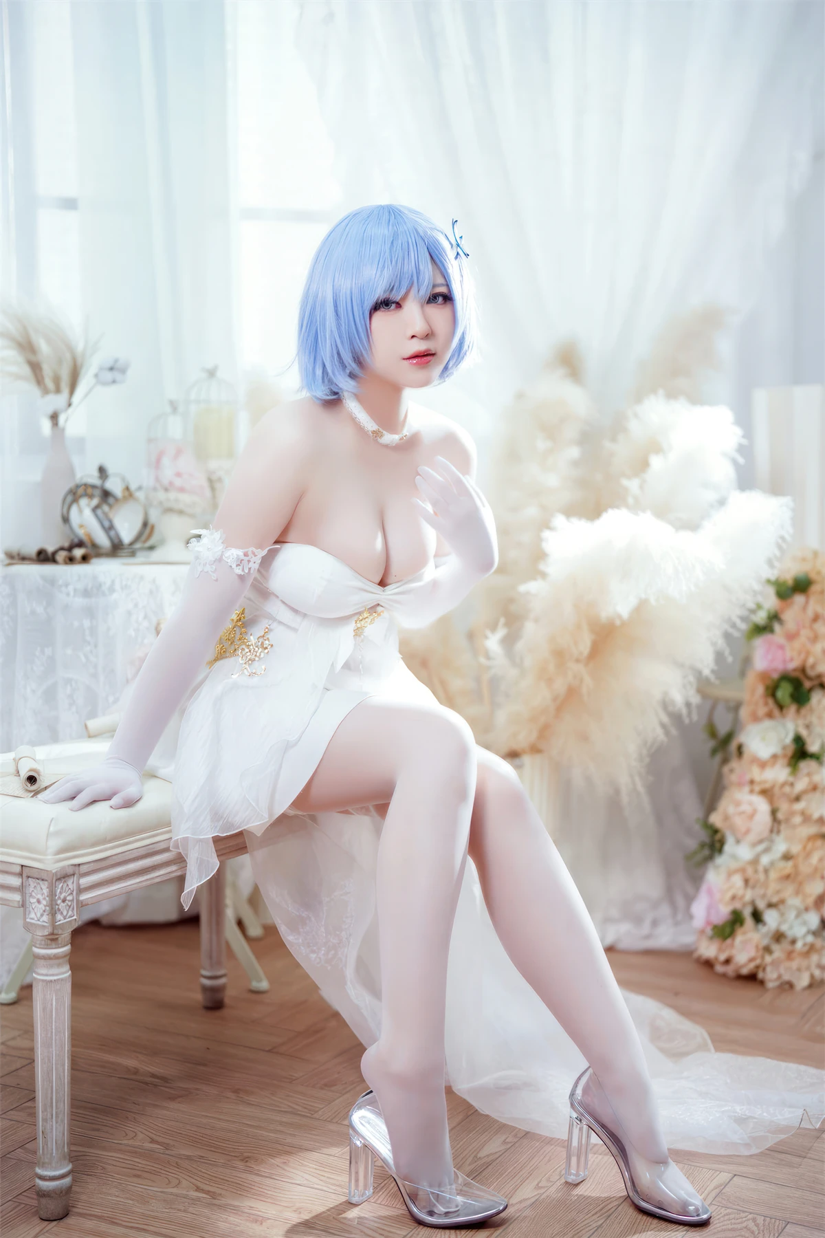 Cosplay 半半子Banbanko – 碧蓝航线 恰巴耶夫 白骑兵的旋律 礼服 - P28