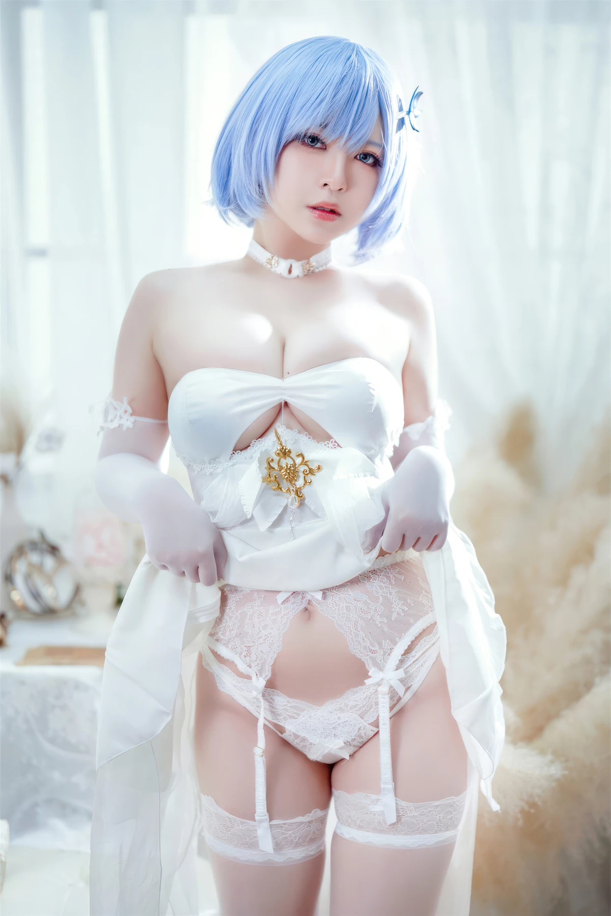 Cosplay 半半子Banbanko – 碧蓝航线 恰巴耶夫 白骑兵的旋律 礼服 - P36