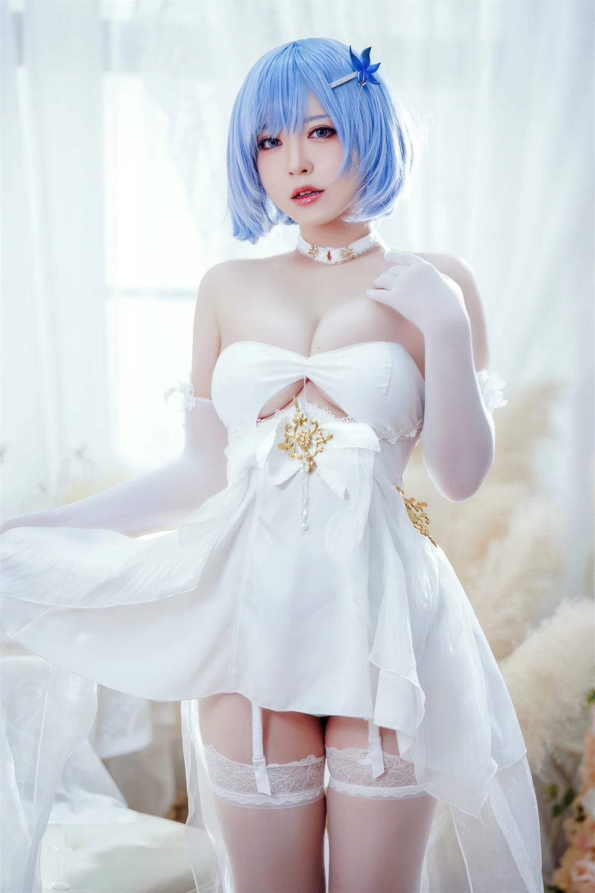 Cosplay 半半子Banbanko – 碧蓝航线 恰巴耶夫 白骑兵的旋律 礼服 - P39