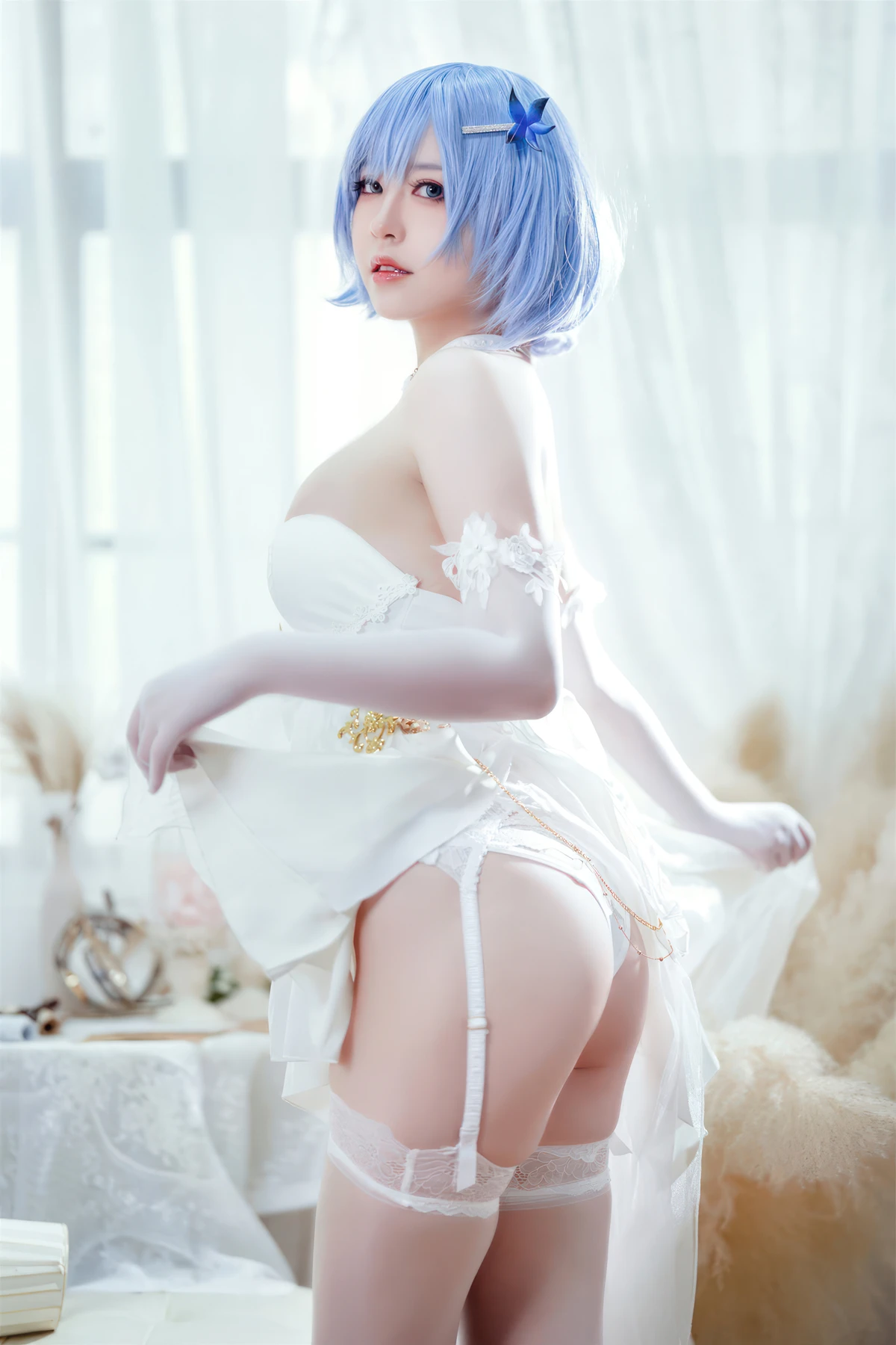 Cosplay 半半子Banbanko – 碧蓝航线 恰巴耶夫 白骑兵的旋律 礼服 - P40