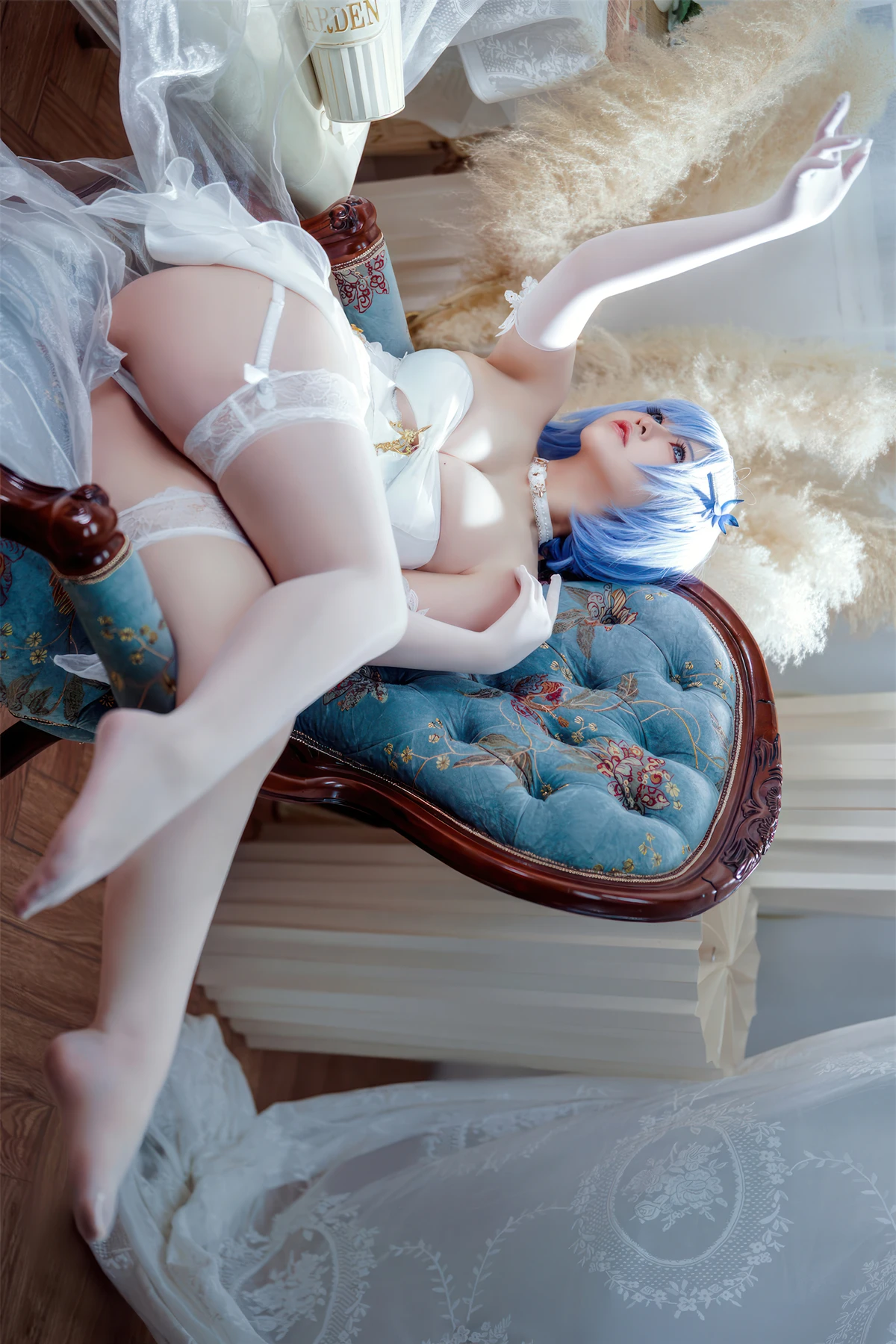 Cosplay 半半子Banbanko – 碧蓝航线 恰巴耶夫 白骑兵的旋律 礼服 - P4