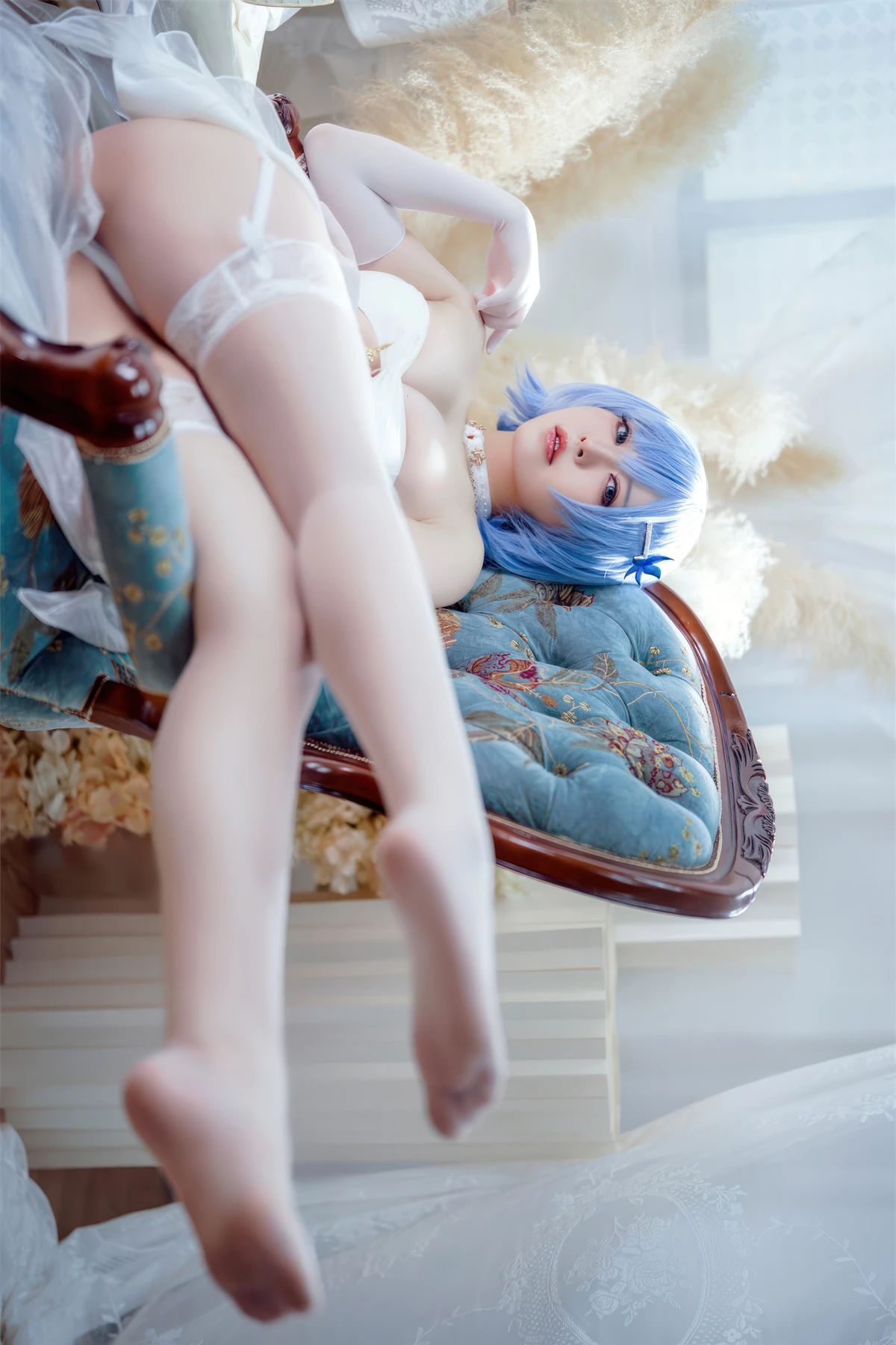 Cosplay 半半子Banbanko – 碧蓝航线 恰巴耶夫 白骑兵的旋律 礼服 - P5