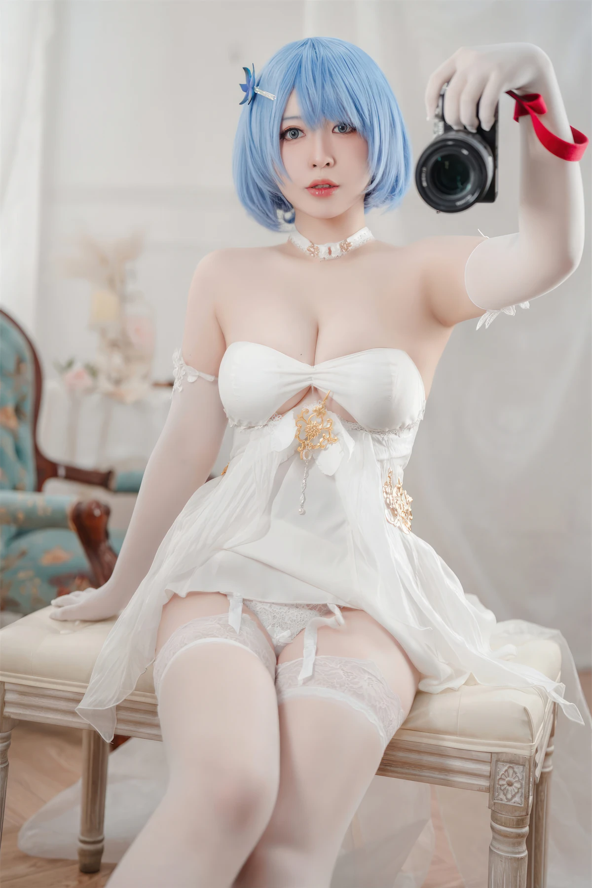 Cosplay 半半子Banbanko – 碧蓝航线 恰巴耶夫 白骑兵的旋律 礼服 - P59