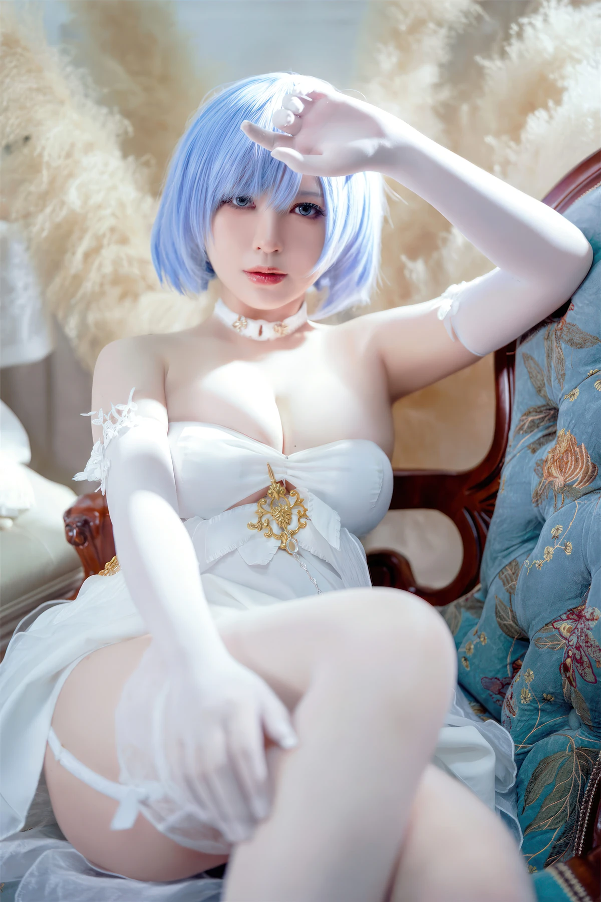 Cosplay 半半子Banbanko – 碧蓝航线 恰巴耶夫 白骑兵的旋律 礼服 - P6