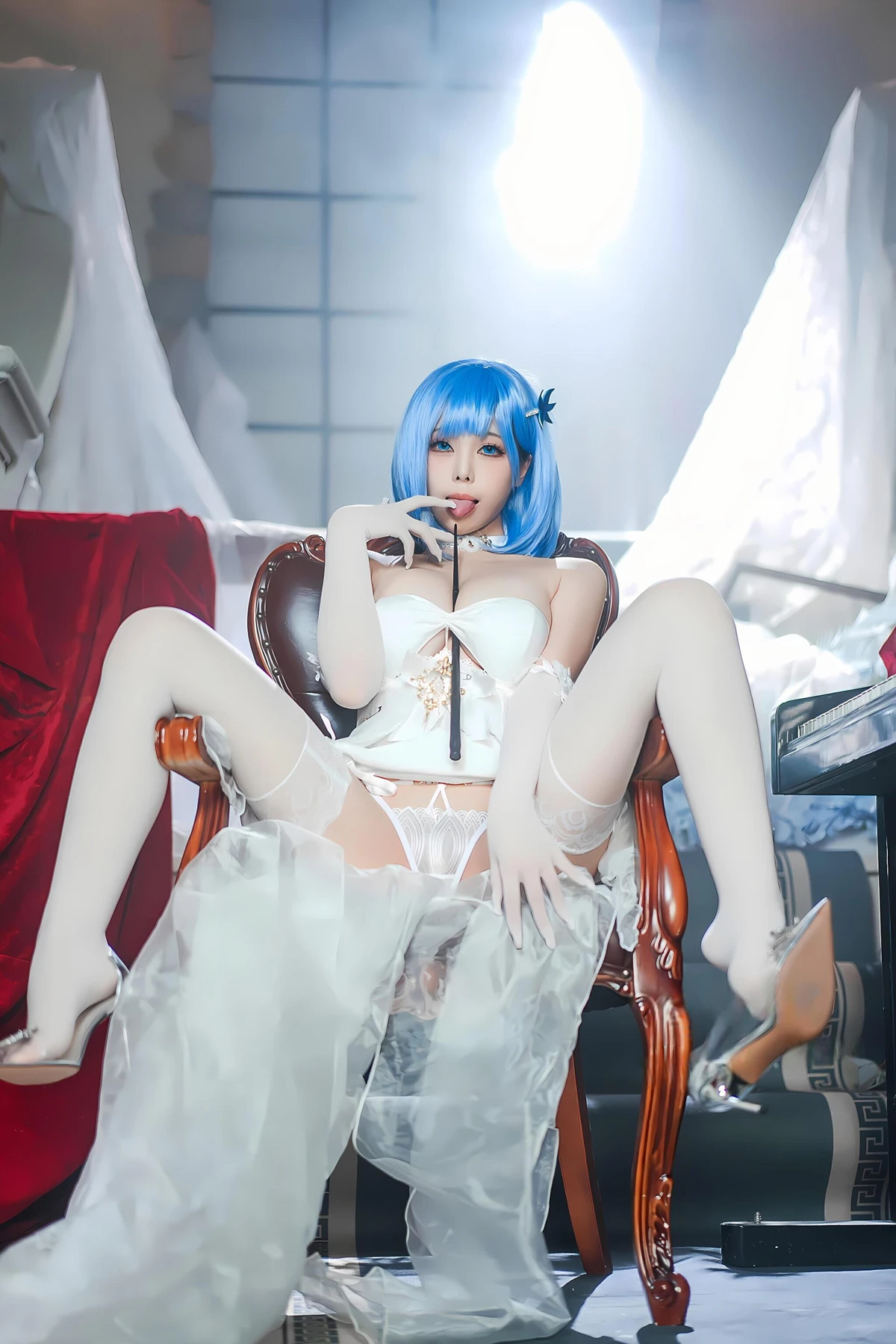 Cosplay 蜜汁猫裘Mizhimaoqiu – 碧蓝航线 恰巴耶夫白骑兵 Set.02 - P10