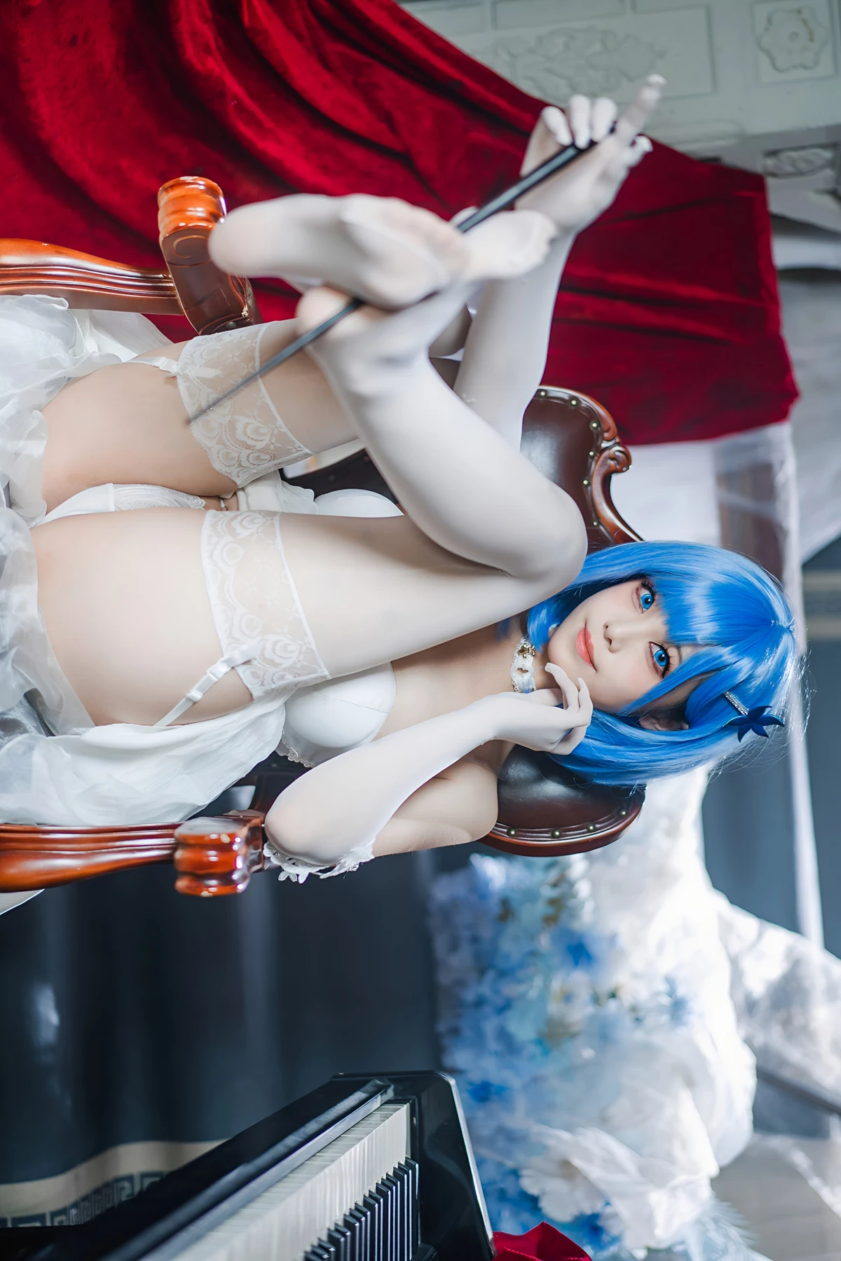 Cosplay 蜜汁猫裘Mizhimaoqiu – 碧蓝航线 恰巴耶夫白骑兵 Set.02 - P14